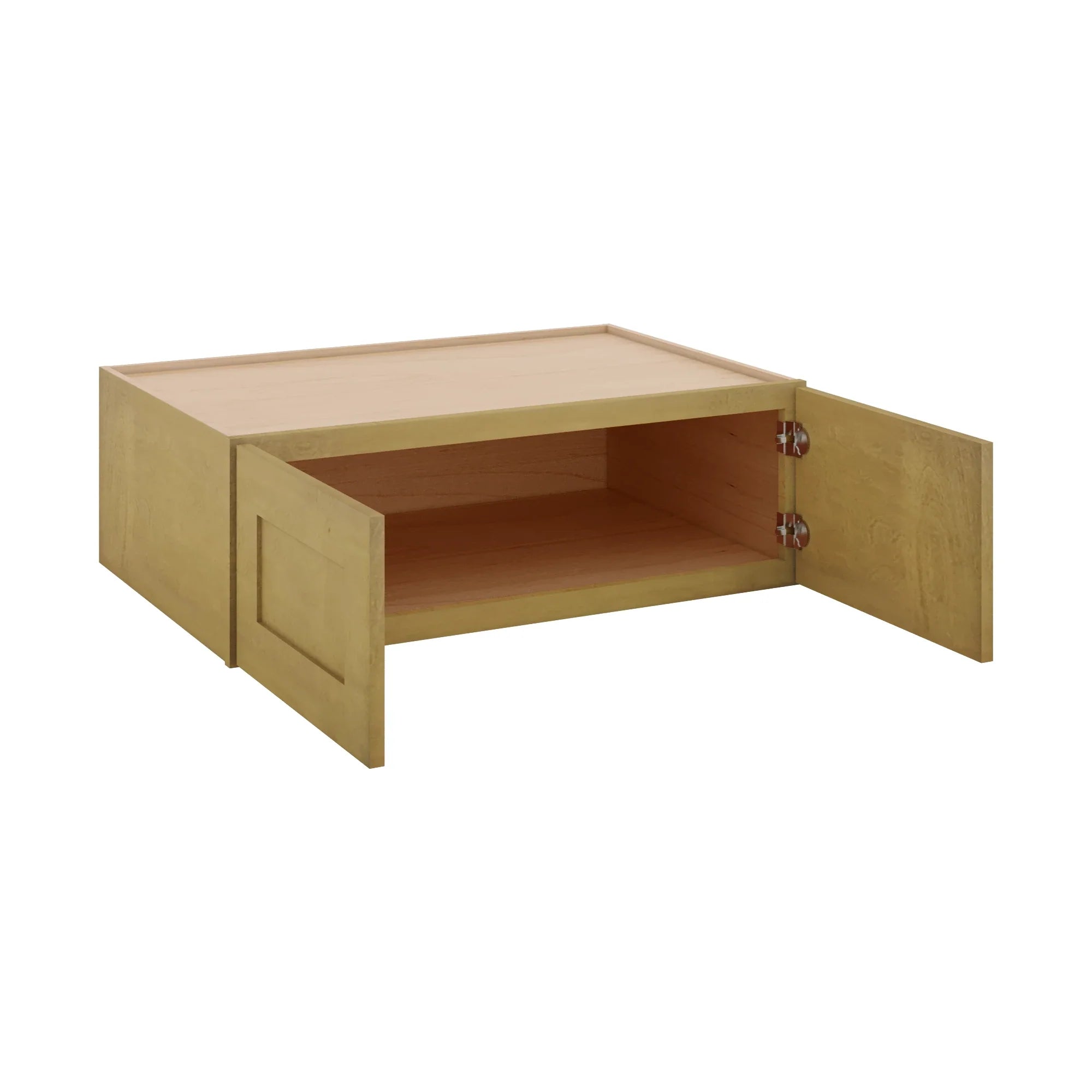 Modernform Cabinet Natural Shaker 36" W X 12" H X 24" D Double Door Wall Cabinet