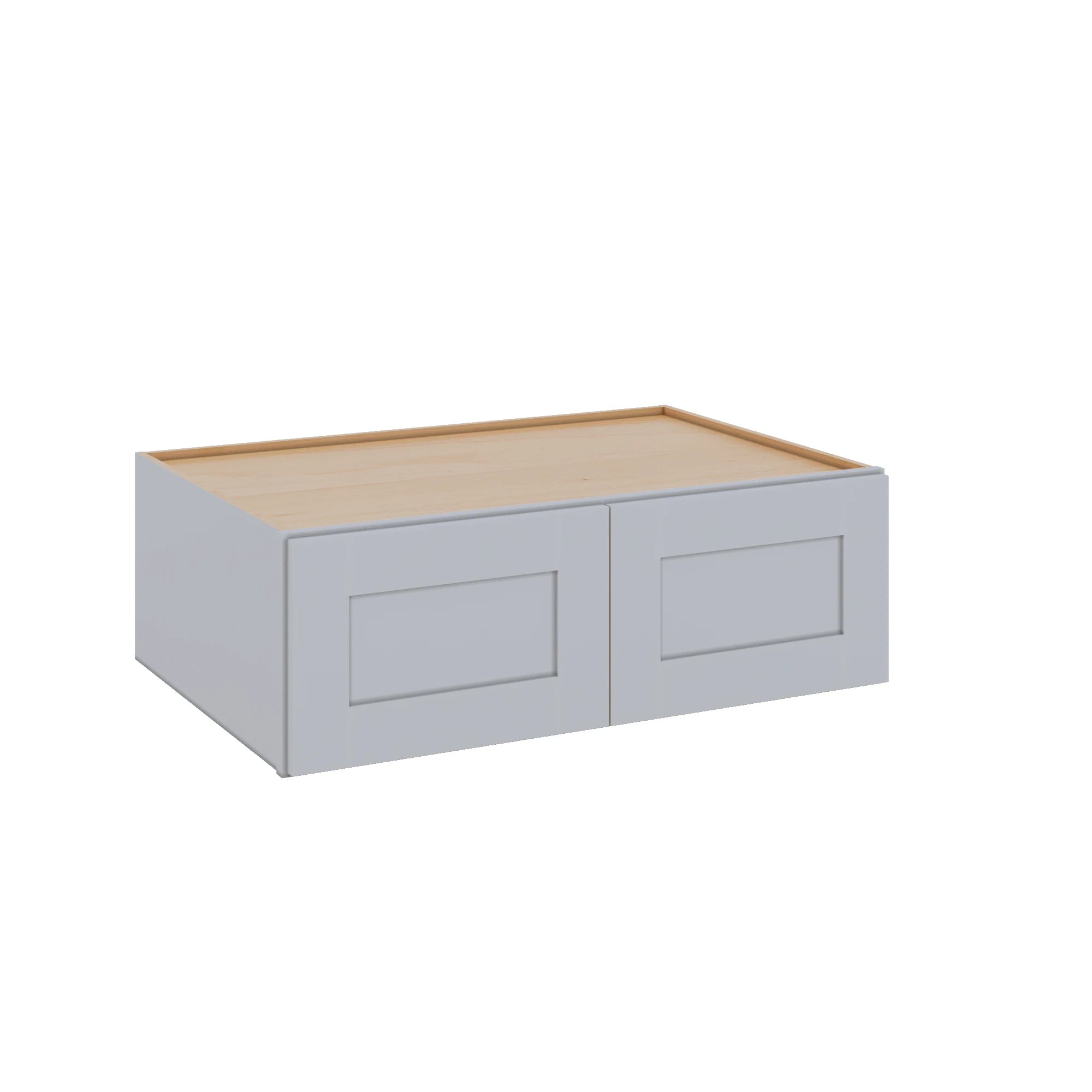Modernform Cabinet Grey Shaker 36" W X 12" H X 24" D Double Door Wall Cabinet