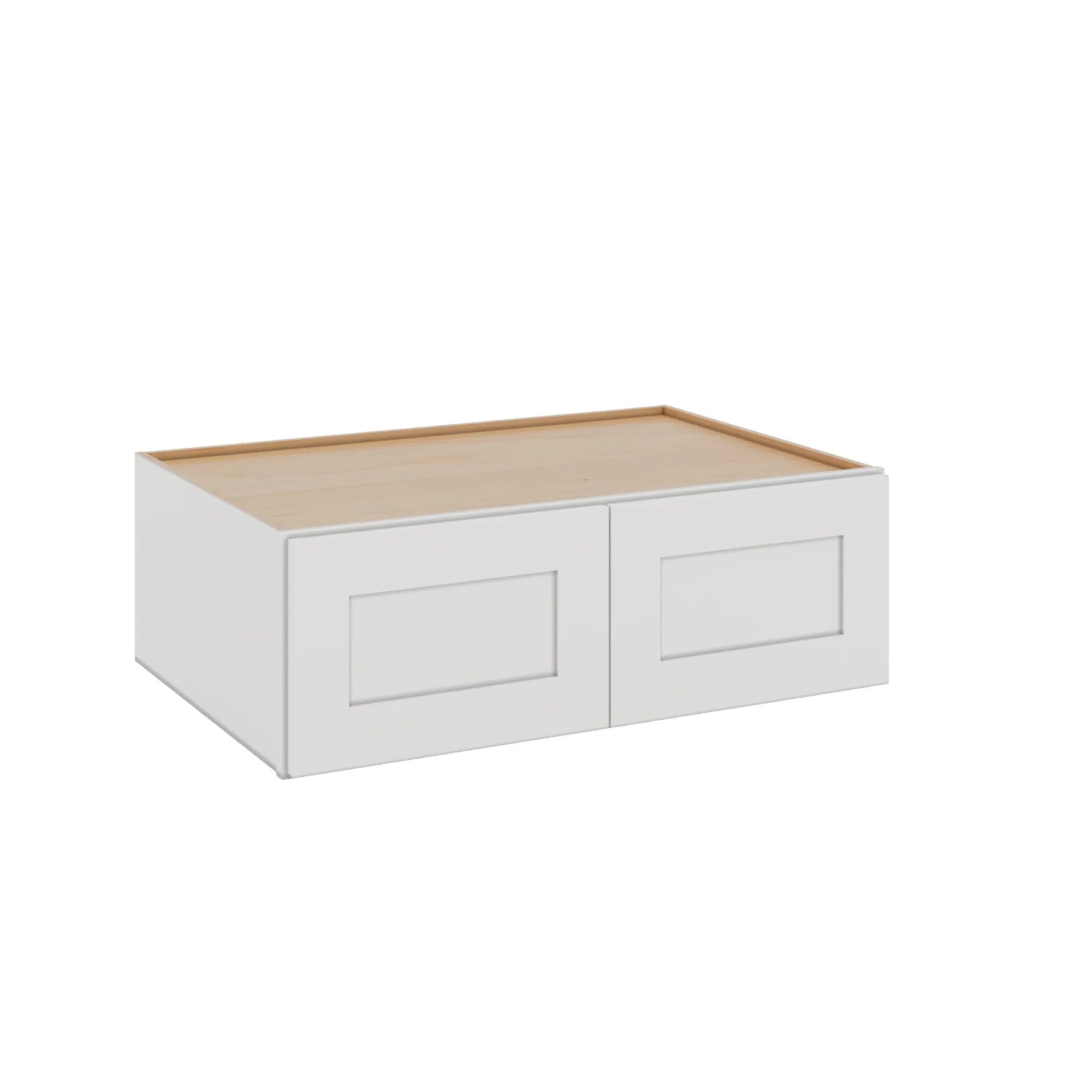 Modernform Cabinet White Shaker 36" W X 12" H X 24" D Double Door Wall Cabinet