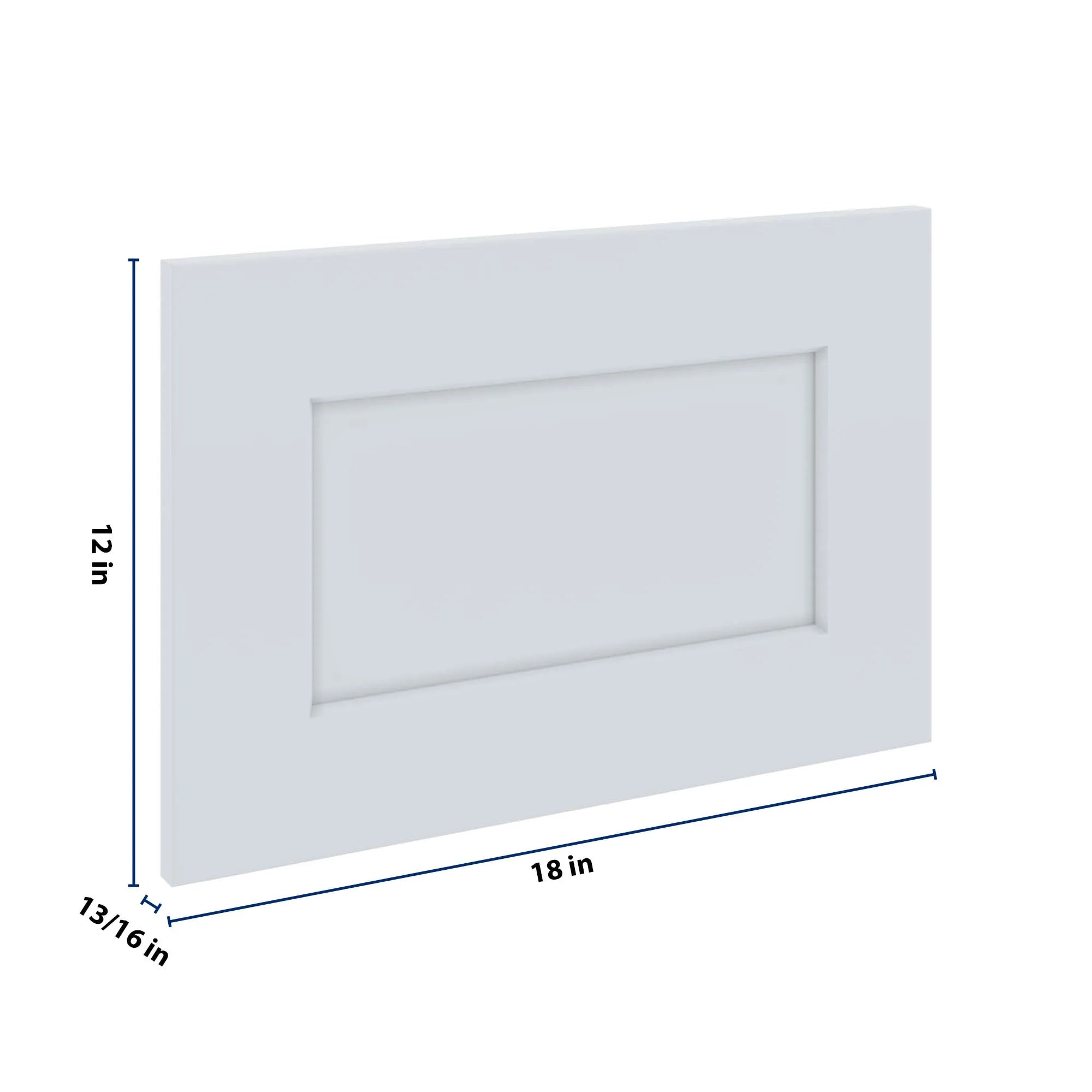 J&K White Shaker S8 Dummy Door Panel 18" W x 12" H