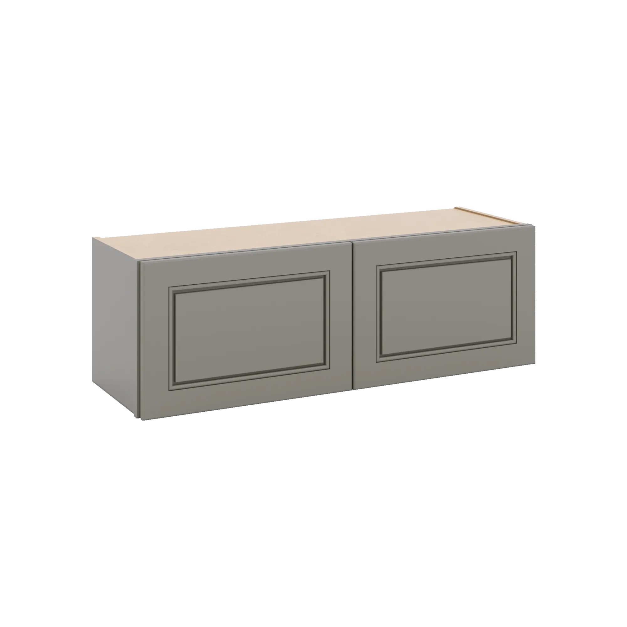 J&K Greige K3 Double Door Wall Cabinet - 36" W x 12" H