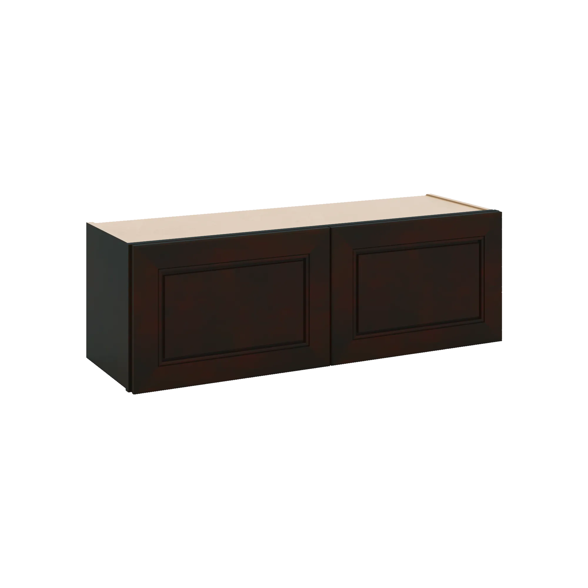 J&K Espresso K8 Double Door Wall Cabinet - 36" W x 12" H