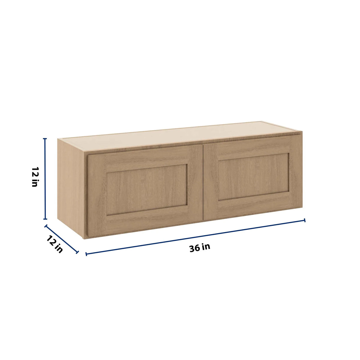 CNC Luxor 5-Piece Harvest 36" W X 12" H Double Door Wall Cabinet