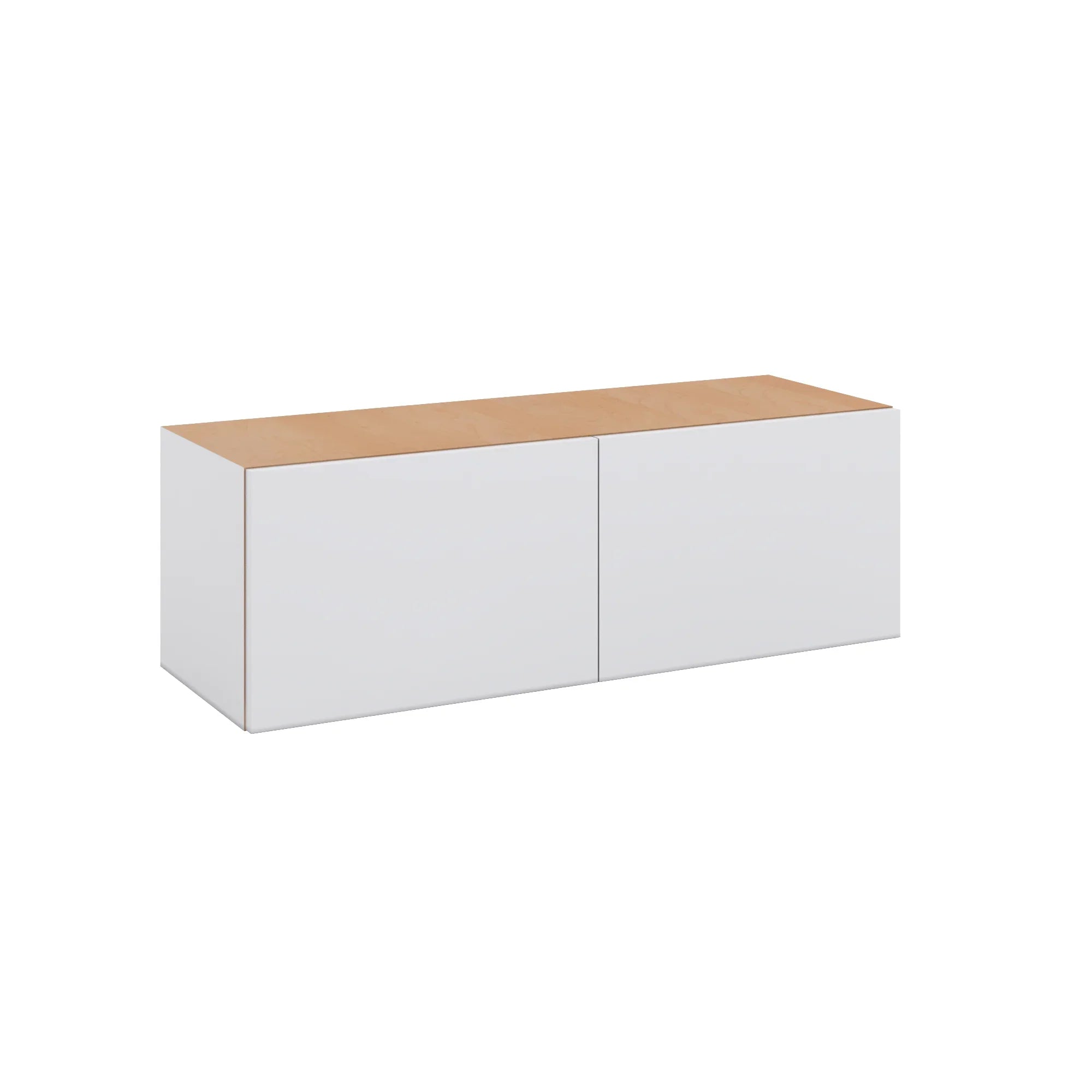 Modernform Cabinet Matte White 36" W X 12" H X 12" D Double Door Wall Cabinet