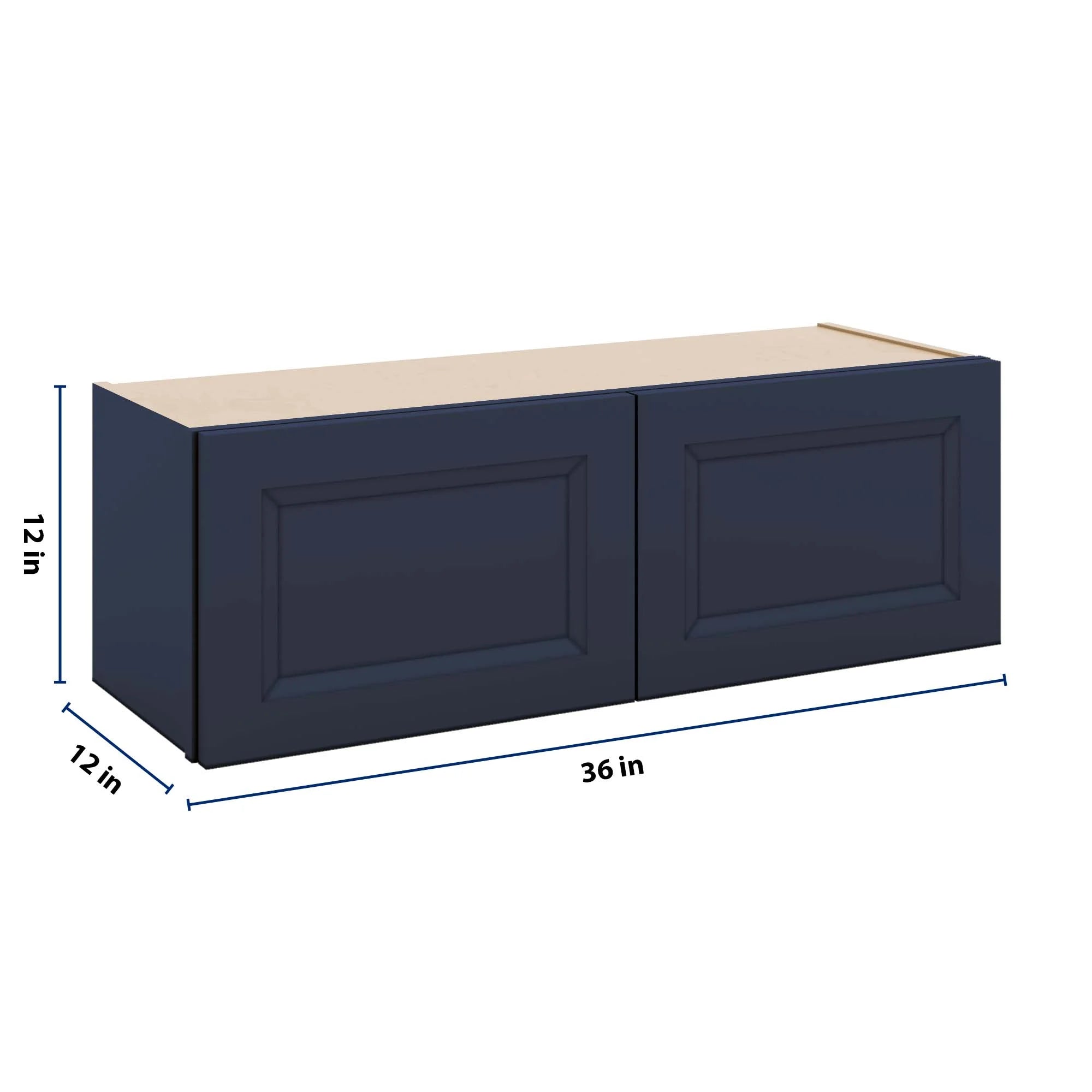 J&K Naval B7 Double Door Wall Cabinet - 36" W x 12" H