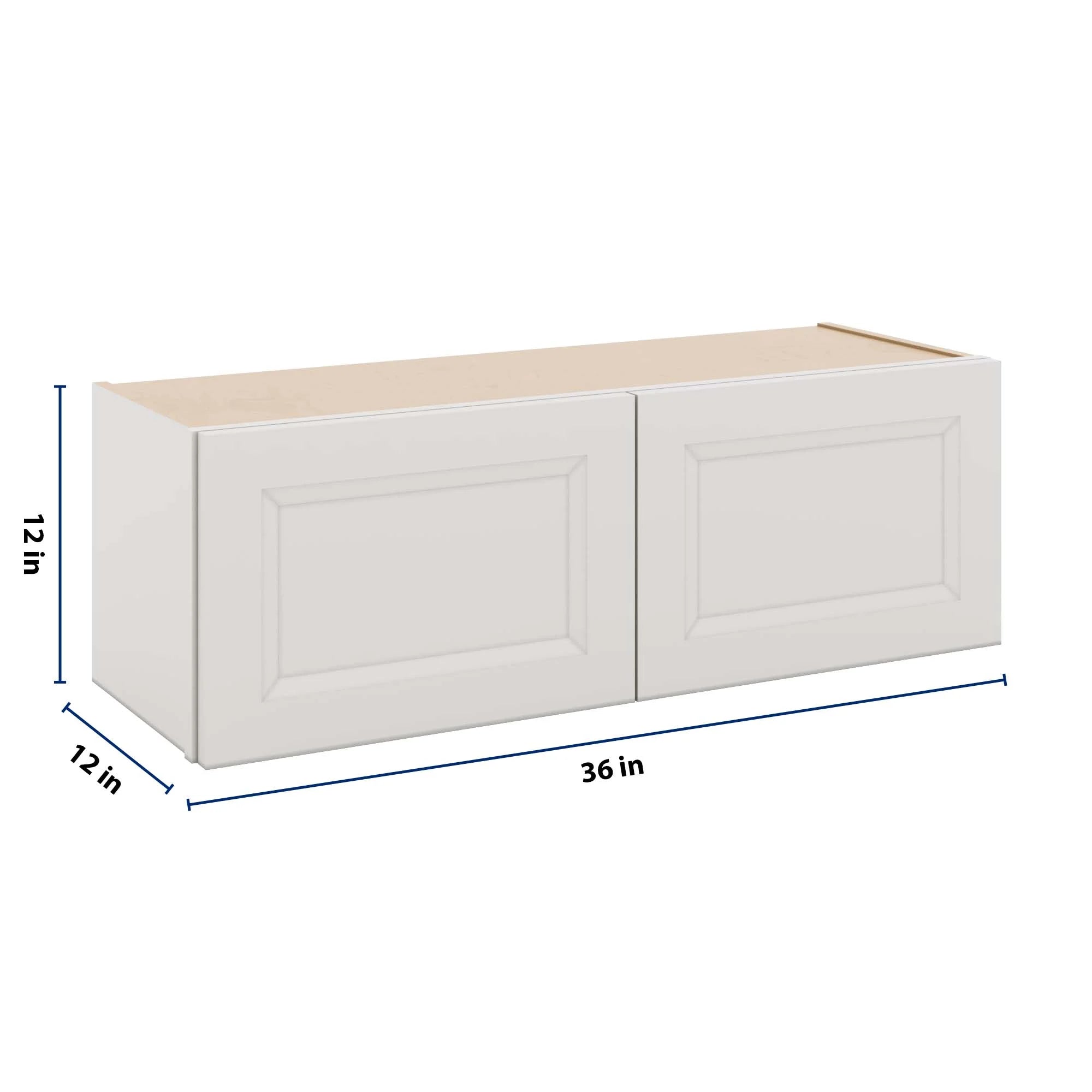 J&K Pure B5 Double Door Wall Cabinet - 36" W x 12" H