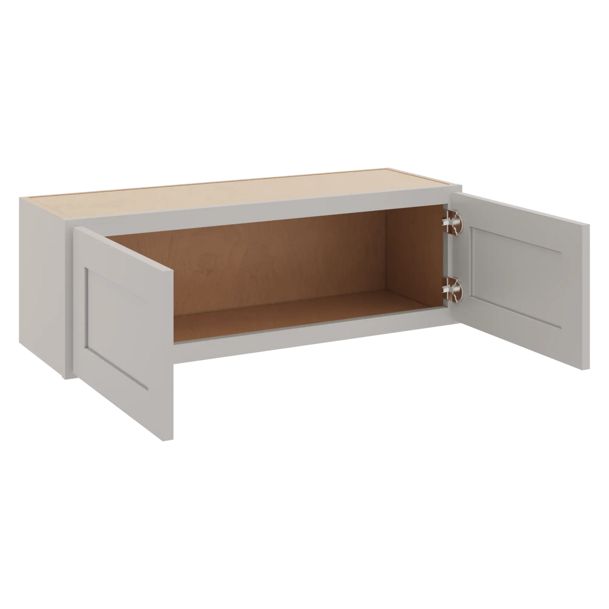 cnc luxor misty grey 36 w x 12 h double door wall cabinet
