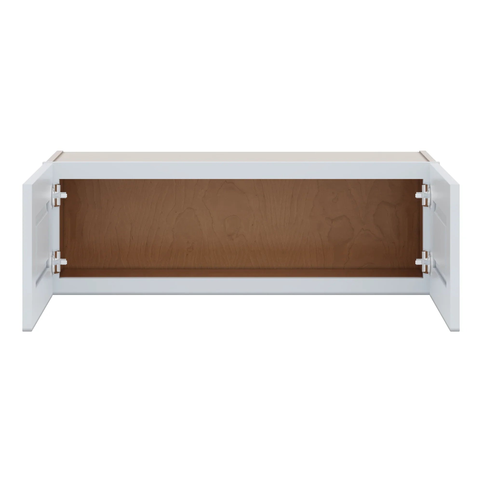 J&K White Shaker S8 Double Door Wall Cabinet 36" W x 12" H