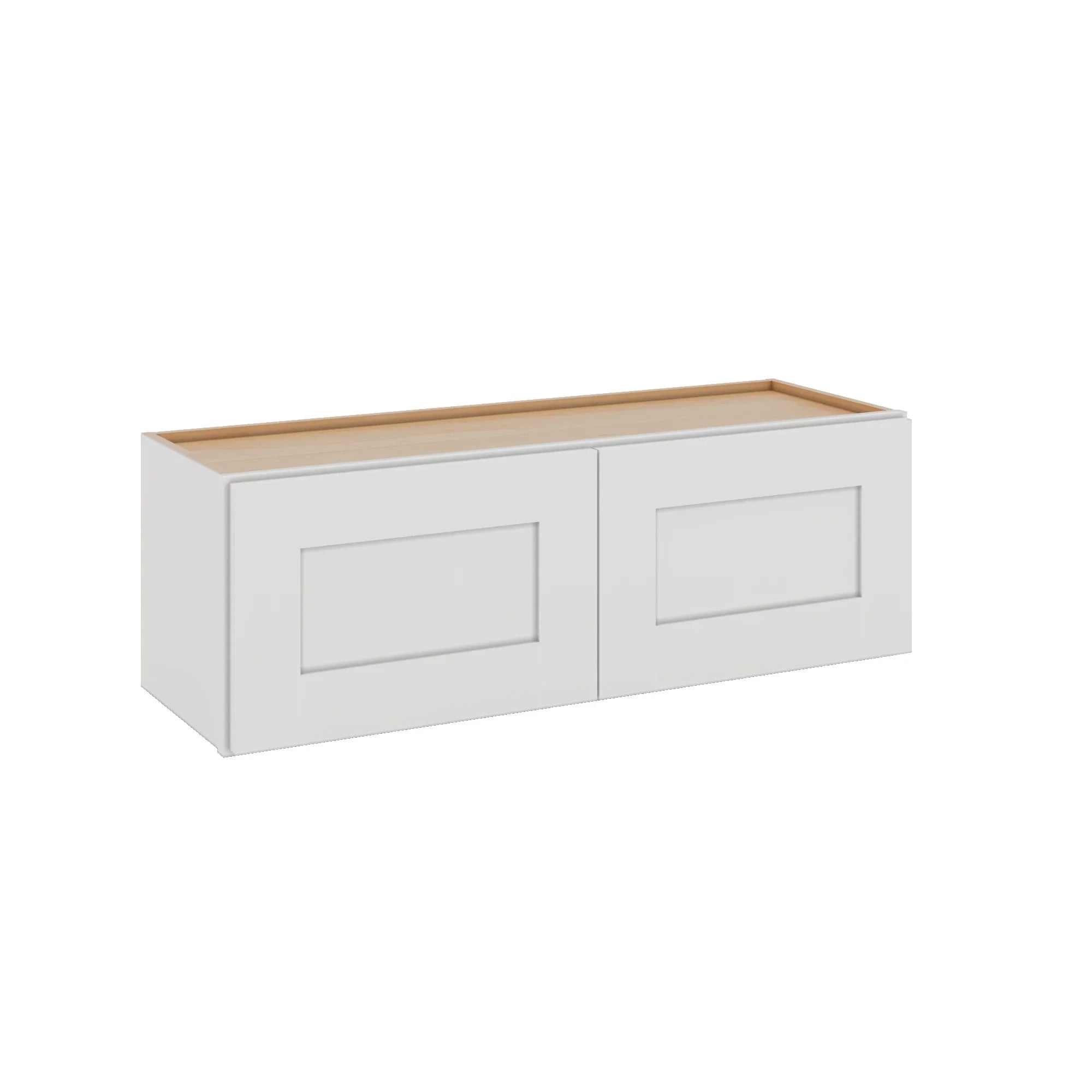 Modernform Cabinet White Shaker 36" W X 12" H X 12" D Double Door Wall Cabinet