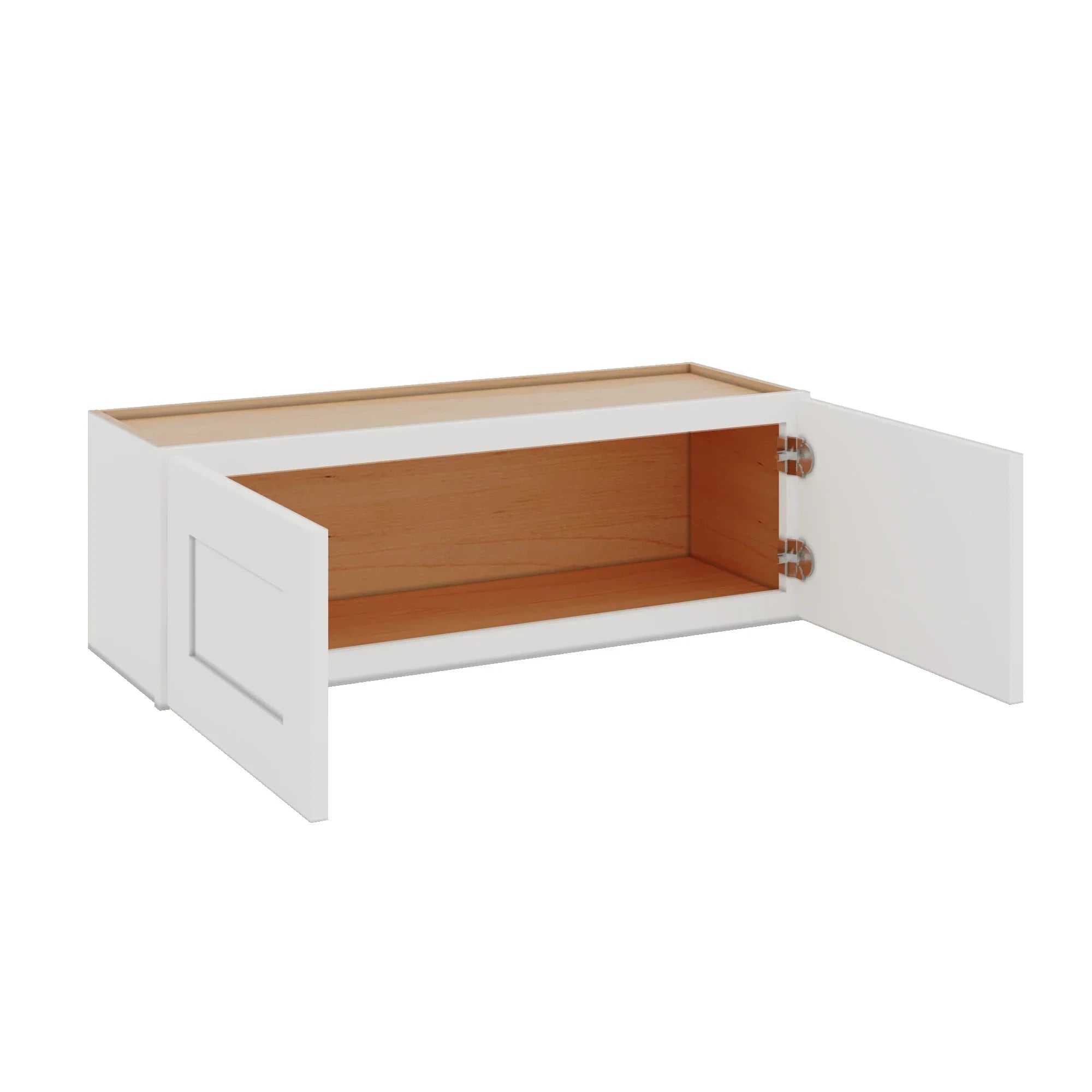 Modernform Cabinet White Shaker 36" W X 12" H X 12" D Double Door Wall Cabinet