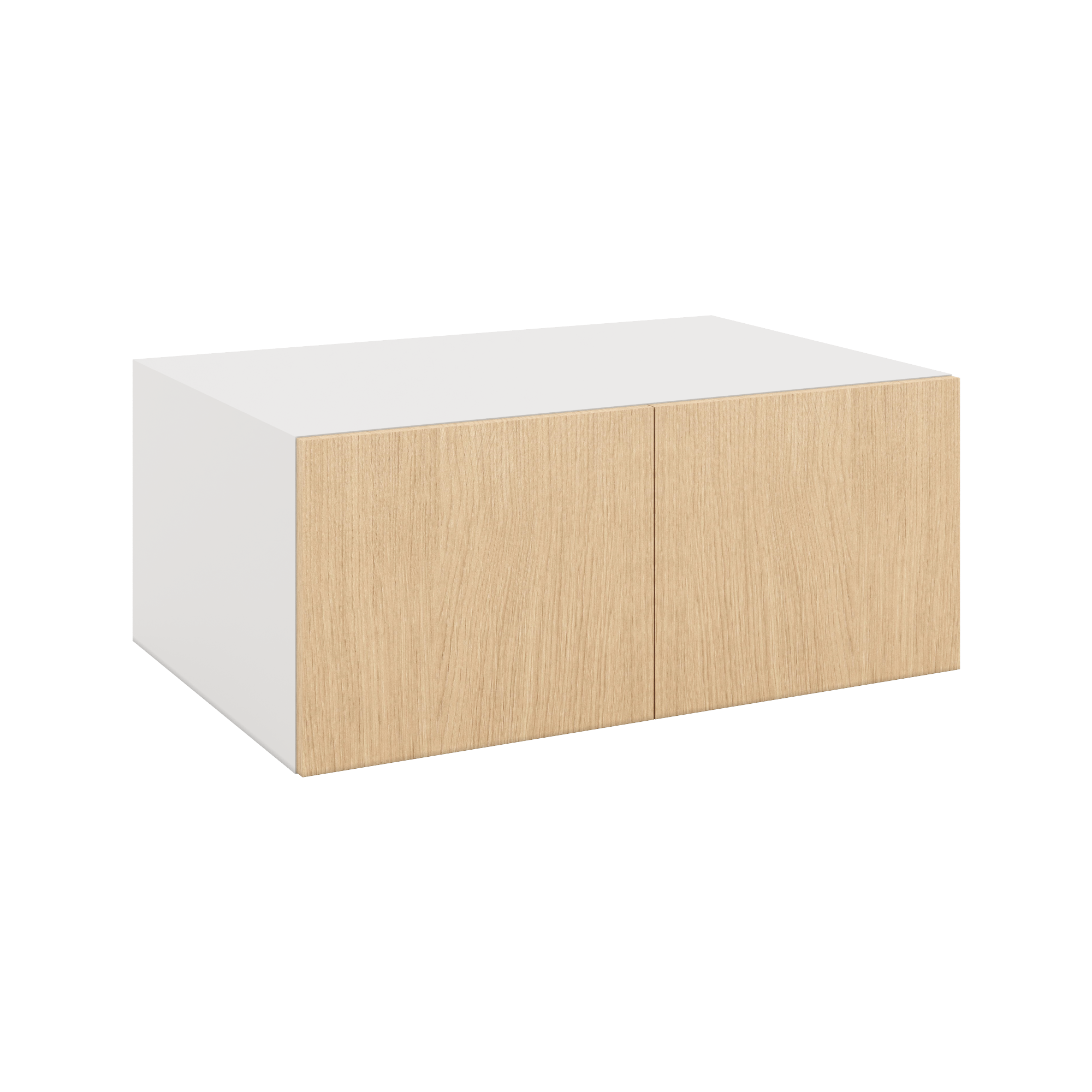 Modernform Cabinet Natural Oak 36" W X 15" H X 24" D Double Door Wall Cabinet