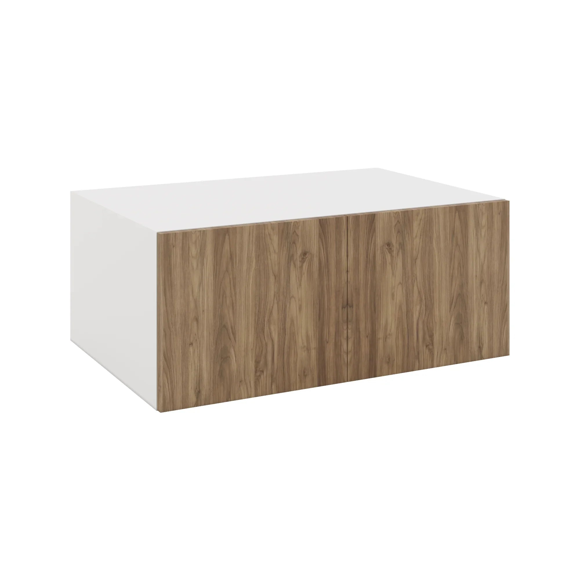 Modernform Cabinet Walnut 36" W X 15" H X 24" D Double Door Wall Cabinet