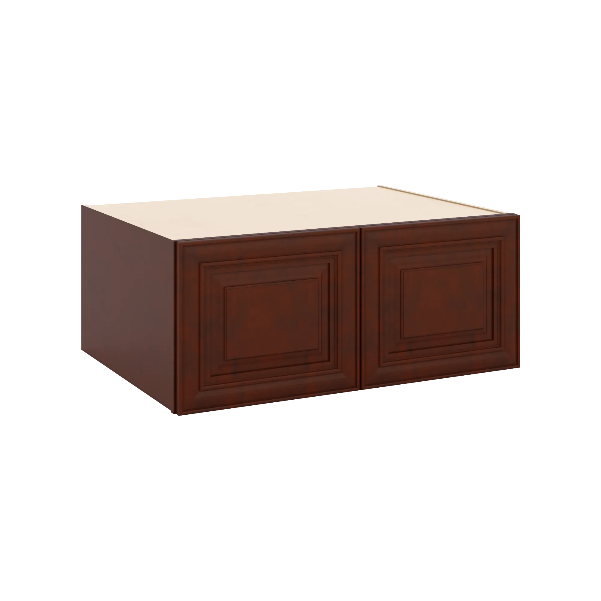 J&K Mahogany J5 Refrigerator Wall Cabinet - 36" W x 15" H x 27" D
