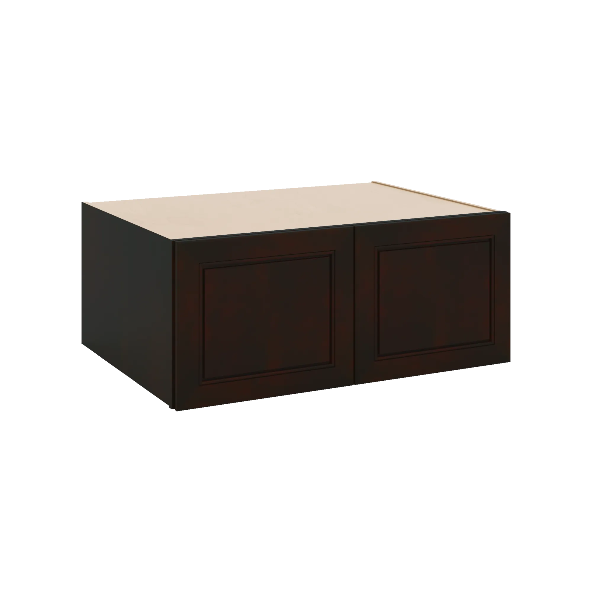 J&K Espresso K8 Refrigerator Wall Cabinet - 36" W x 15" H x 27" D