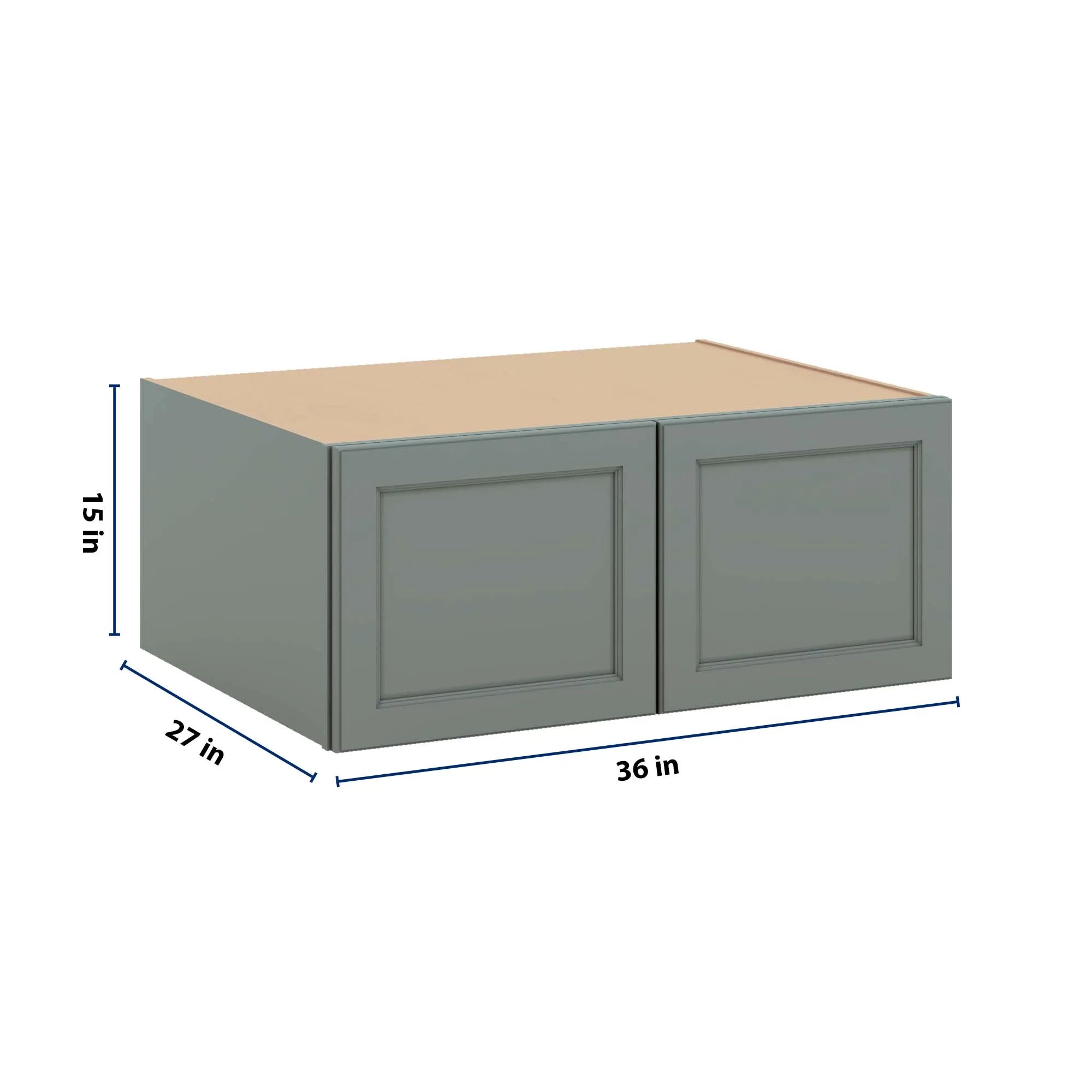 J&K Sage E3 Refrigerator Wall Cabinet - 36" W x 15" H x 27" D