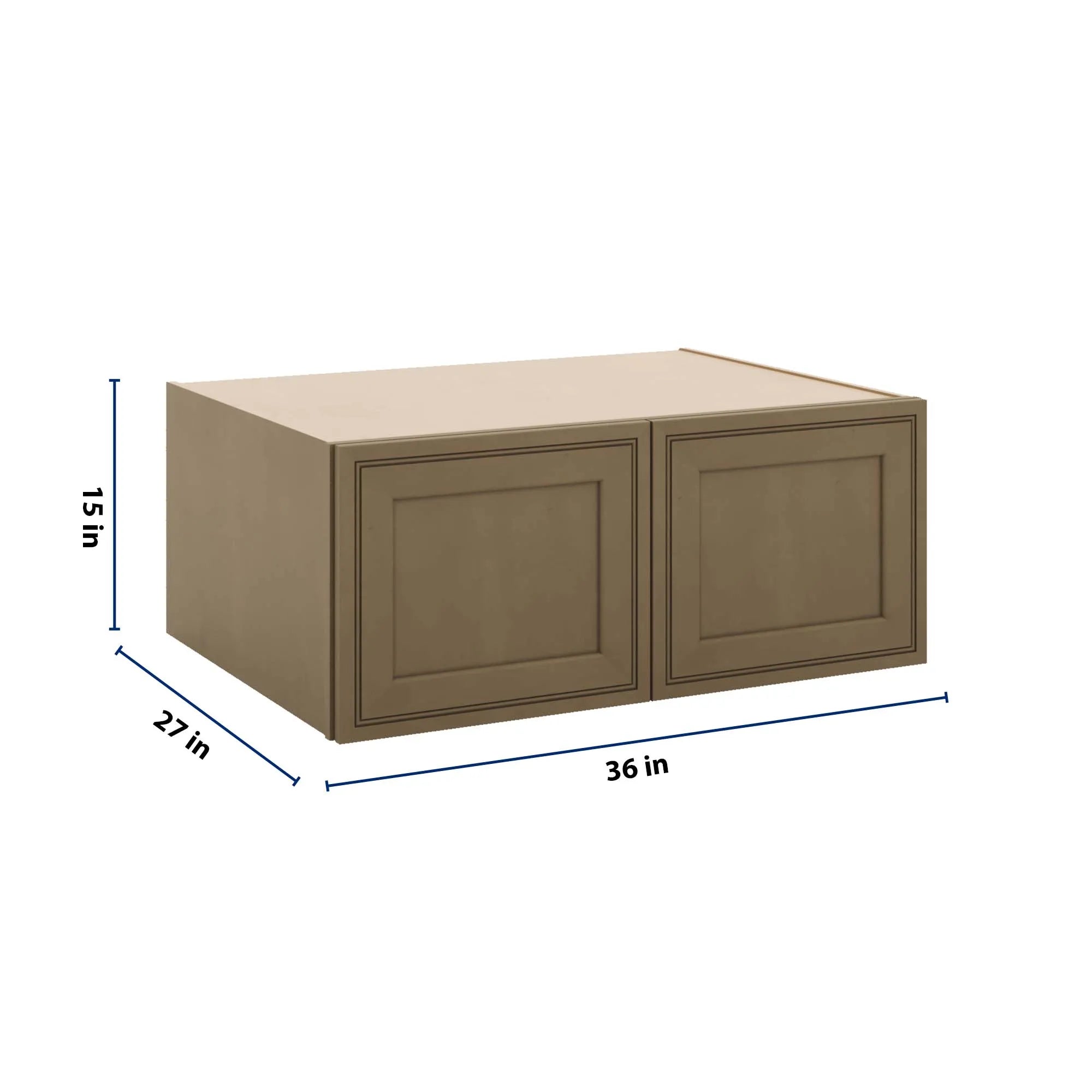 J&K Hazel H8 Refrigerator Wall Cabinet - 36" W x 15" H x 27" D