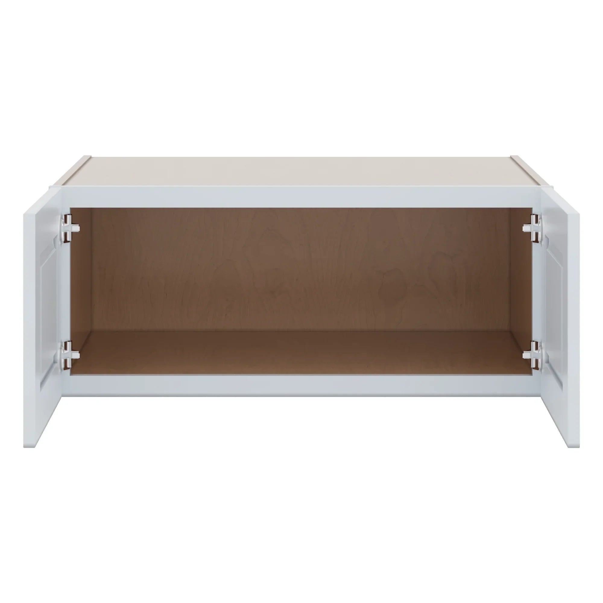 J&K White Shaker S8 Refrigerator Wall Cabinet 36" W x 15" H x 27" D