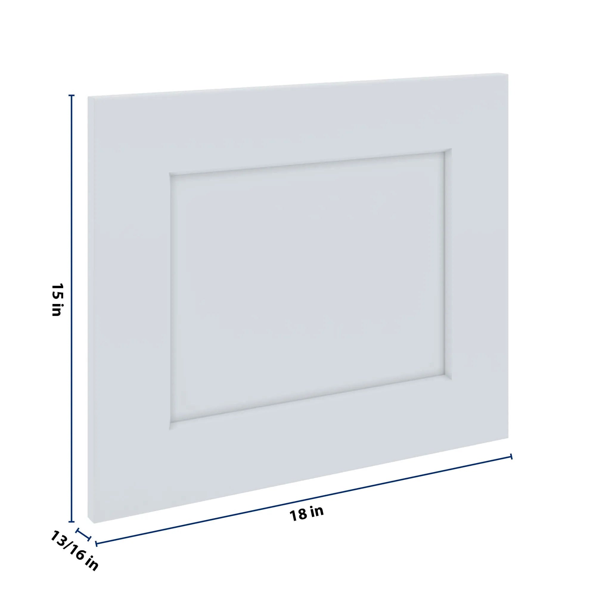J&K White Shaker S8 Dummy Door Panel 18" W x 15" H