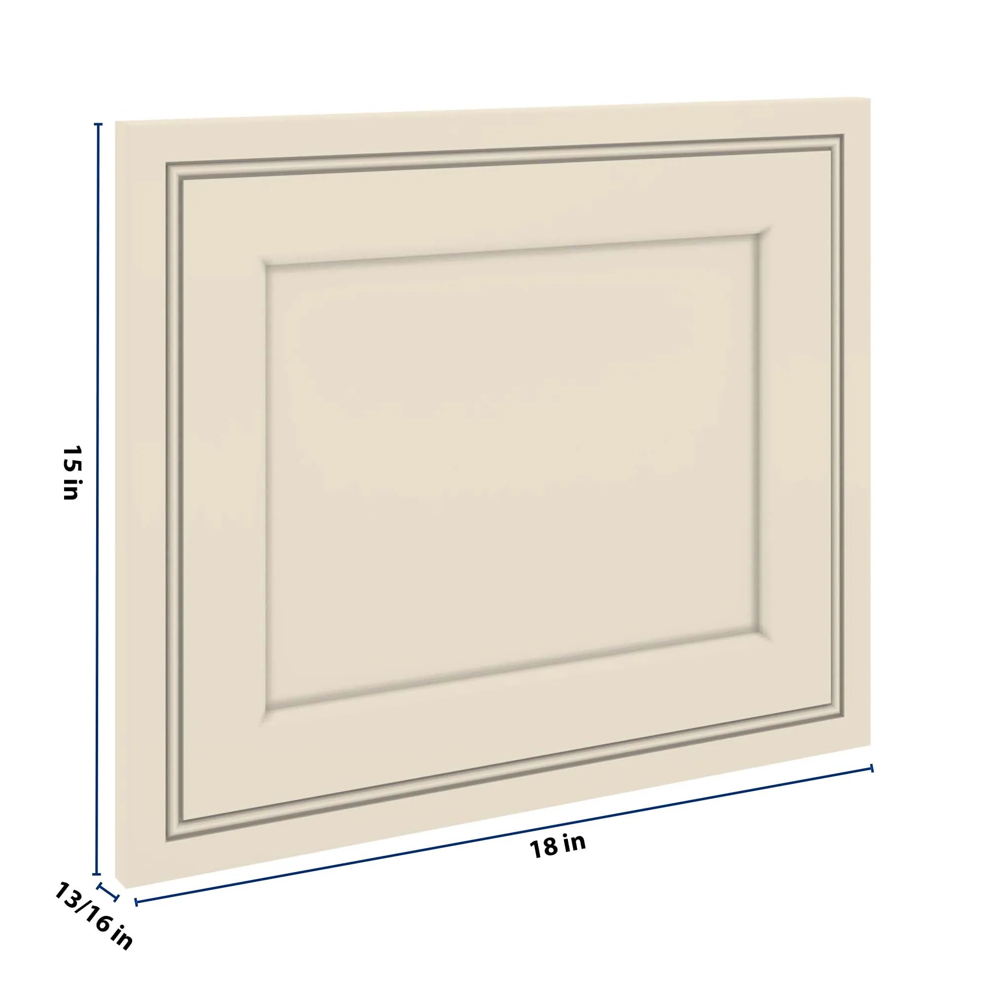 J&K Pearl Glazed H9 Dummy Door Panel 18" W x 15" H