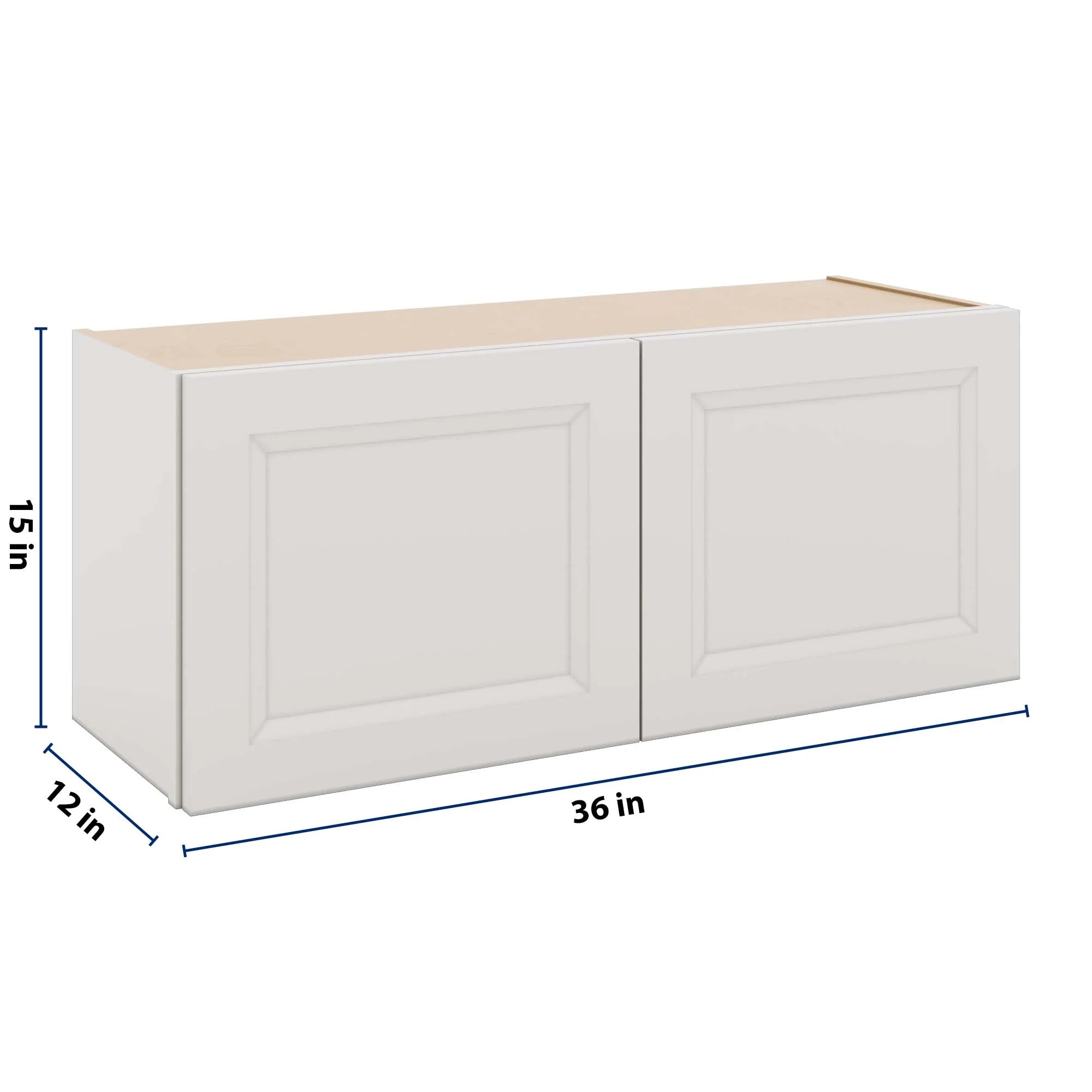J&K Pure B5 Double Door Wall Cabinet - 36" W x 15" H