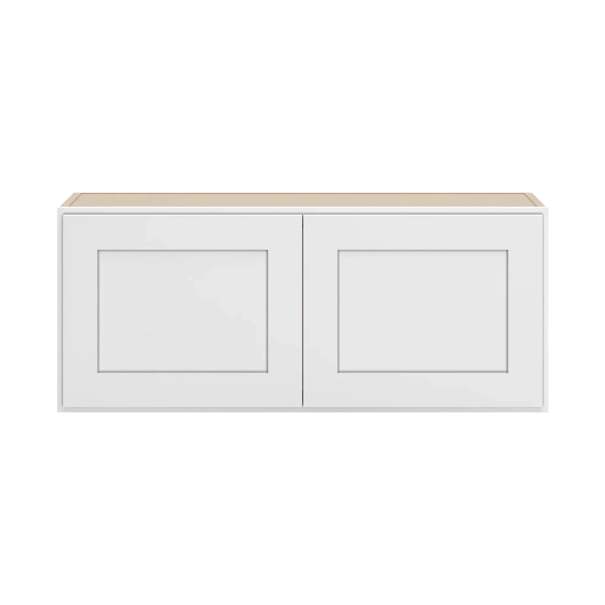 cnc luxor white 36 w x 15 h double door wall cabinet
