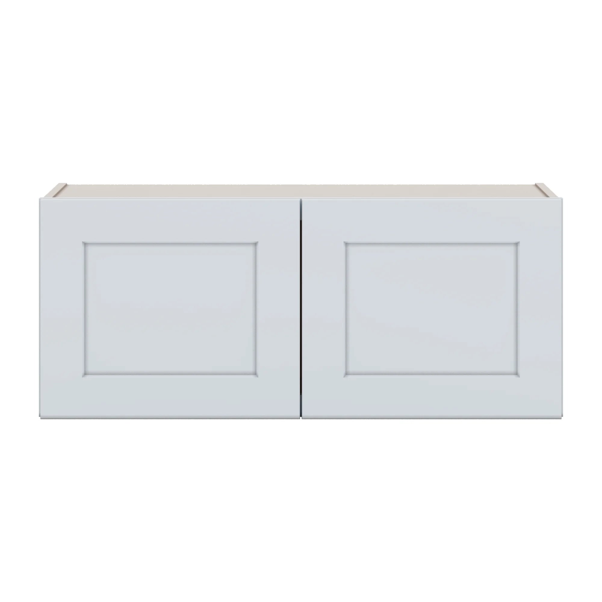 J&K White Shaker S8 Double Door Wall Cabinet 36" W x 15" H