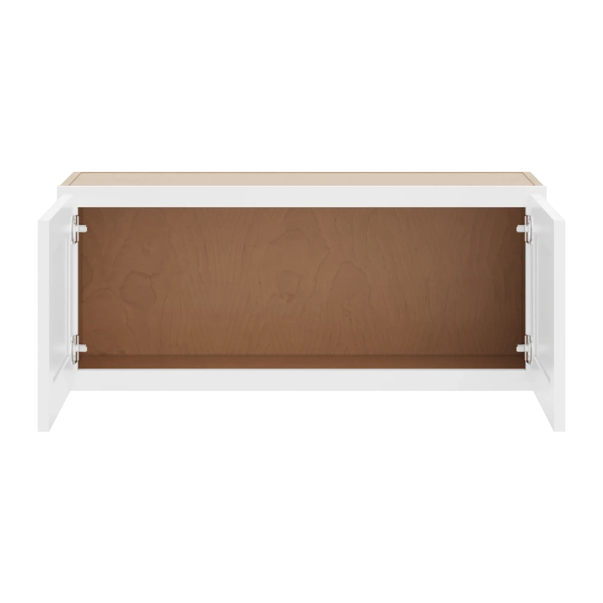 cnc luxor white 36 w x 15 h double door wall cabinet
