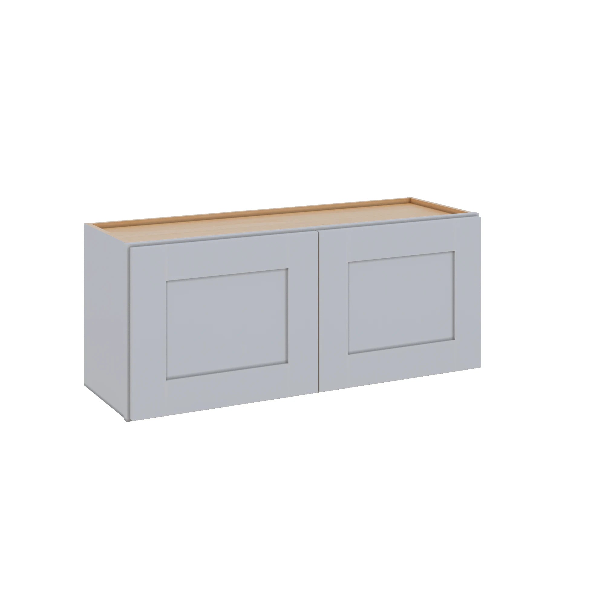 Modernform Cabinet Grey Shaker 36" W X 15" H X 12" D Double Door Wall Cabinet