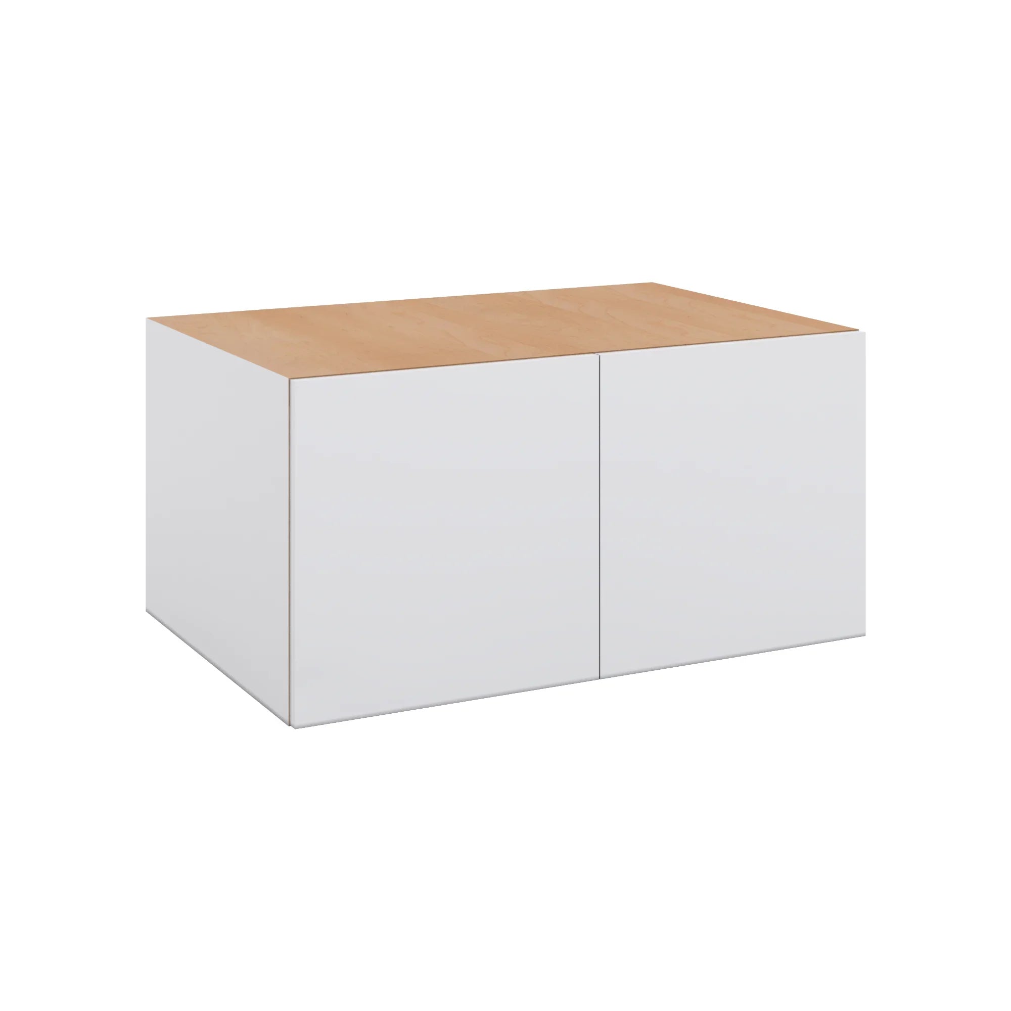 Modernform Cabinet Matte White 36" W X 18" H X 24" D Double Door Wall Cabinet