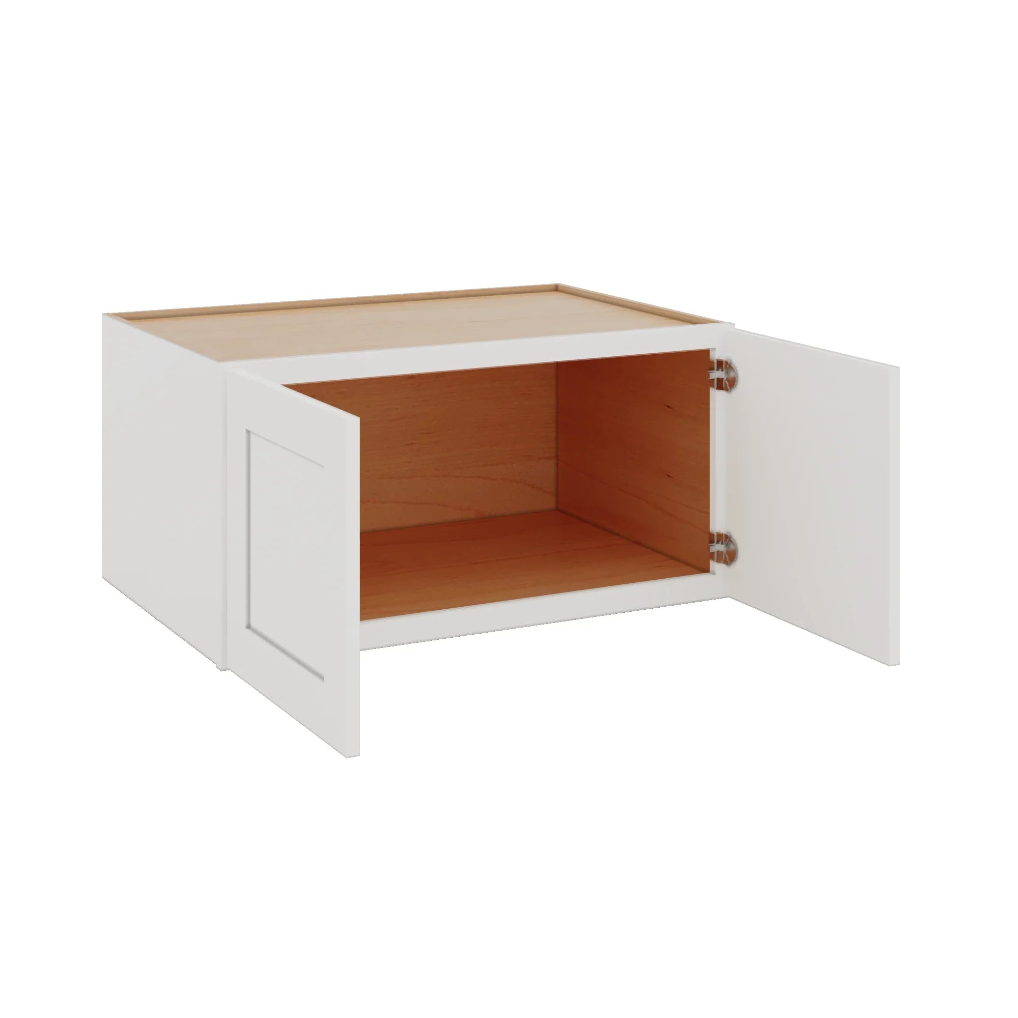 Modernform Cabinet White Shaker 36" W X 18" H X 24" D Double Door Wall Cabinet