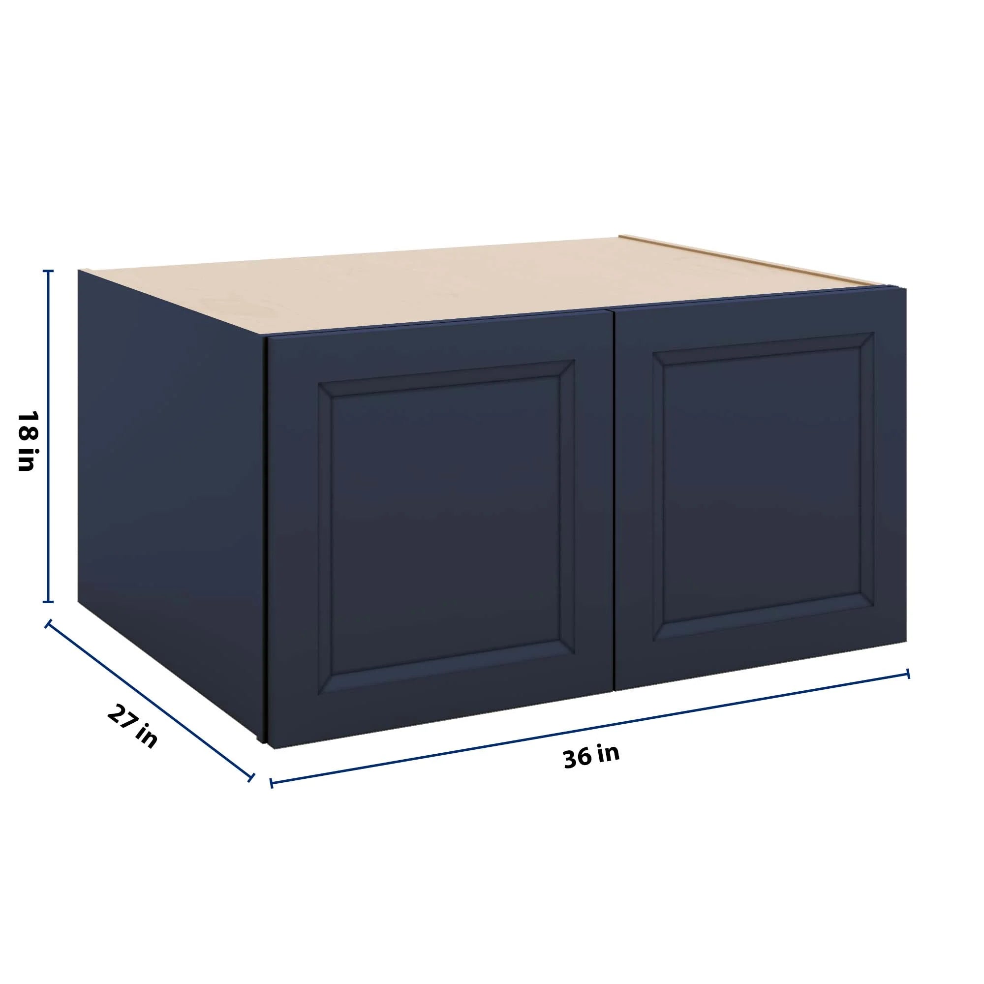 J&K Naval B7 Refrigerator Wall Cabinet - 36" W x 18" H x 27" D