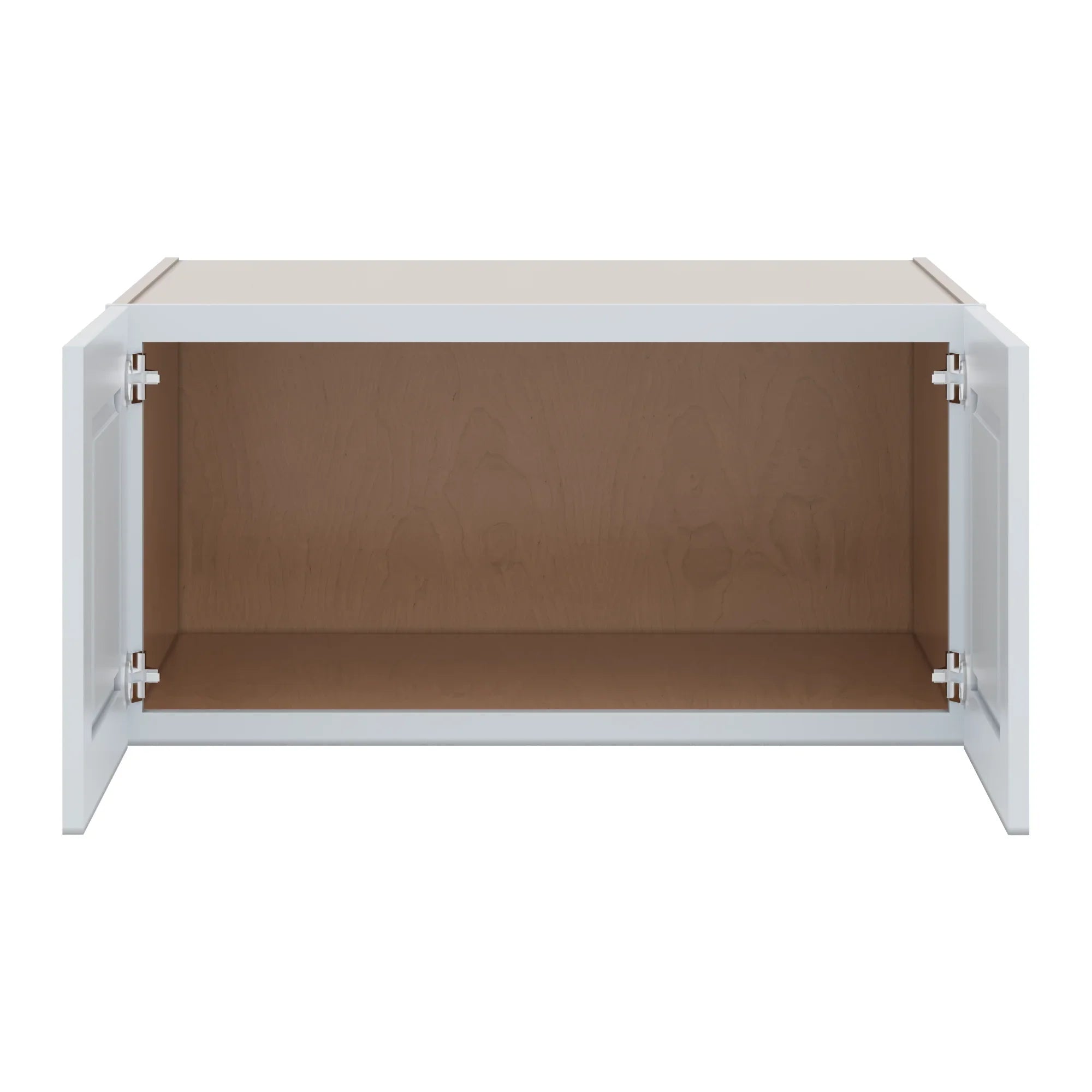 J&K White Shaker S8 Refrigerator Wall Cabinet 36" W x 18" H x 27" D