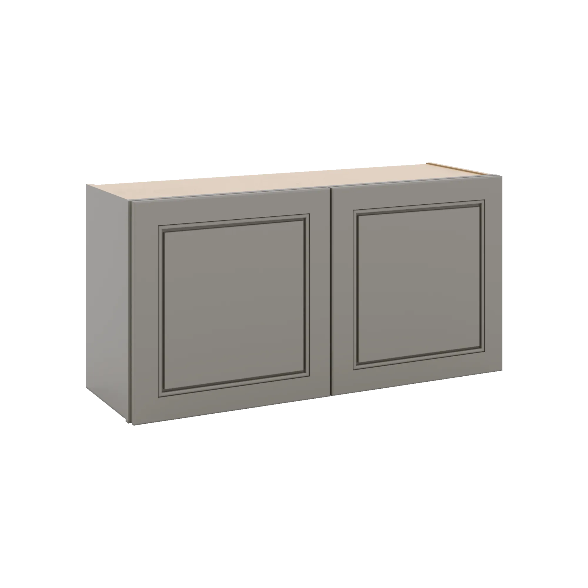 J&K Greige K3 Double Door Wall Cabinet - 36" W x 18" H
