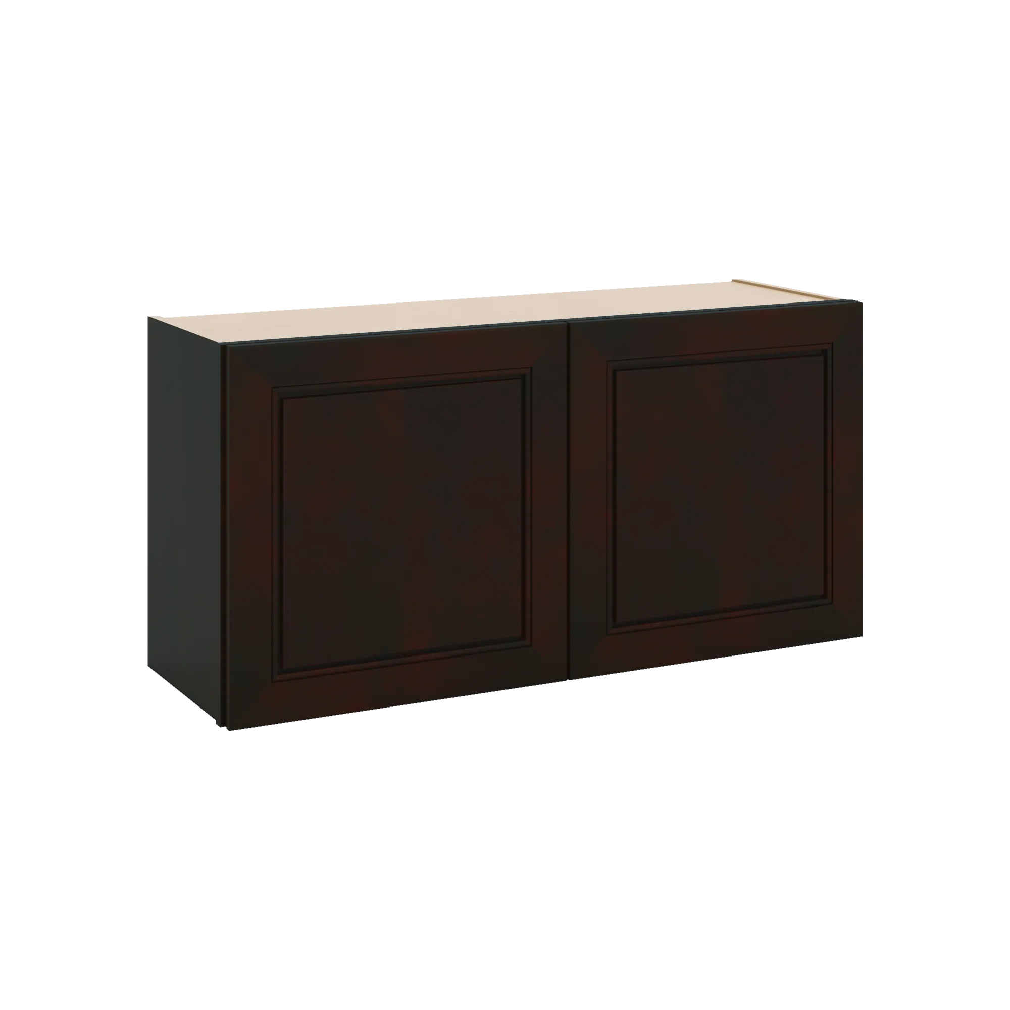 J&K Espresso K8 Double Door Wall Cabinet - 36" W x 18" H