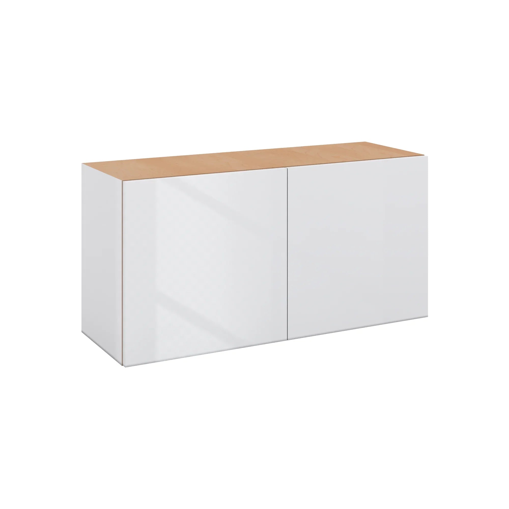 Modernform Cabinet Gloss White 36" W X 18" H X 12" D Double Door Wall Cabinet