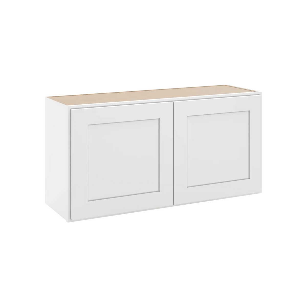 cnc luxor white 36 w x 18 h double door wall cabinet