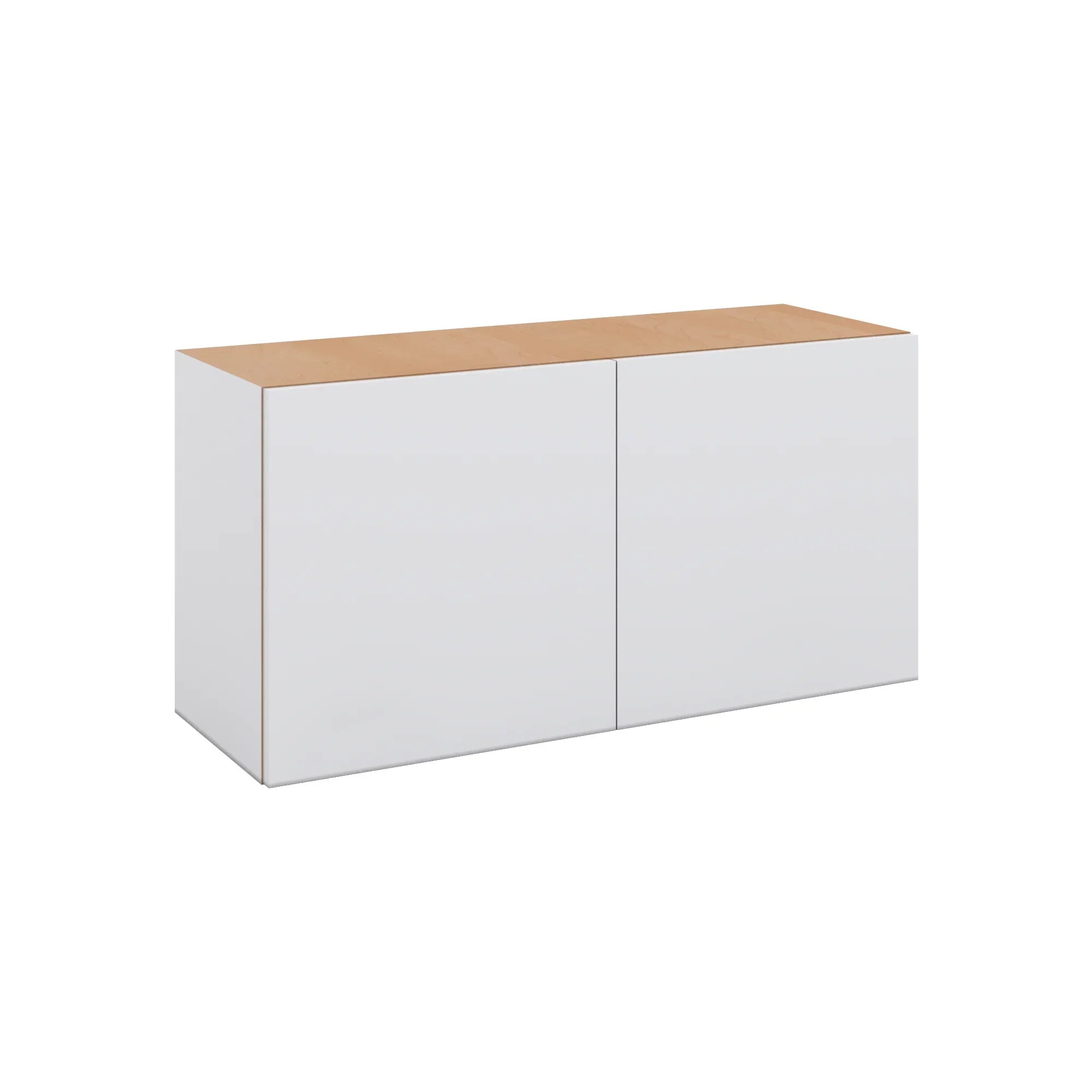 Modernform Cabinet Matte White 36" W X 18" H X 12" D Double Door Wall Cabinet