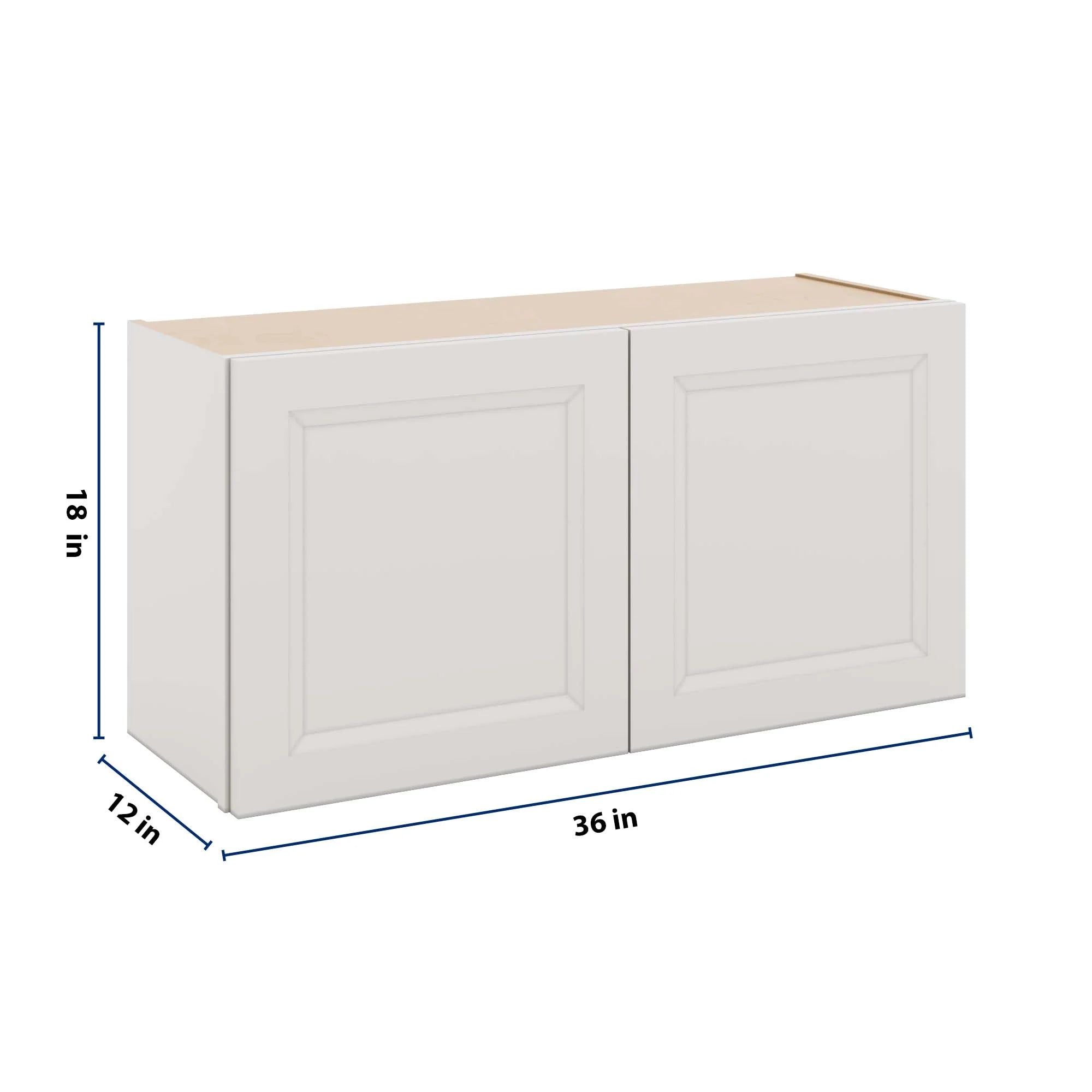 J&K Pure B5 Double Door Wall Cabinet - 36" W x 18" H