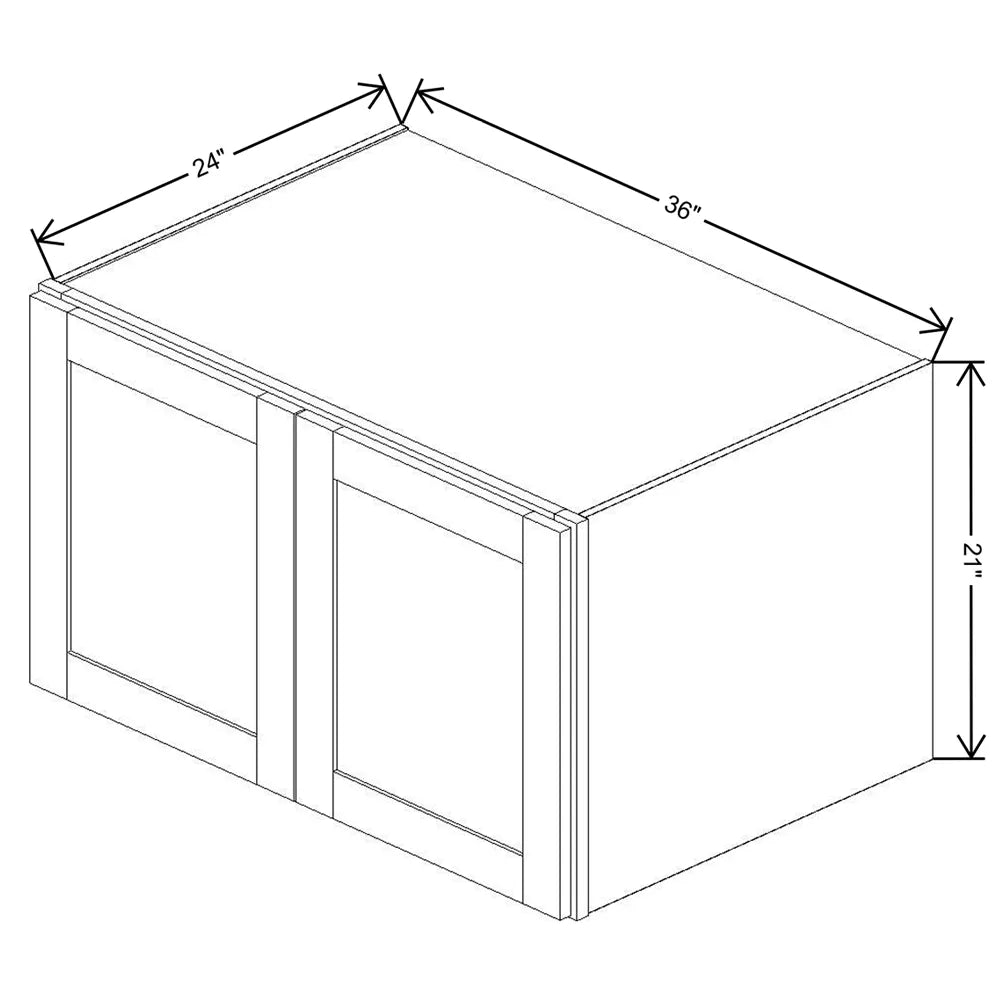 Fabuwood Allure Galaxy Horizon 36" W X 21" H X 24" D Double Door Wall Cabinet