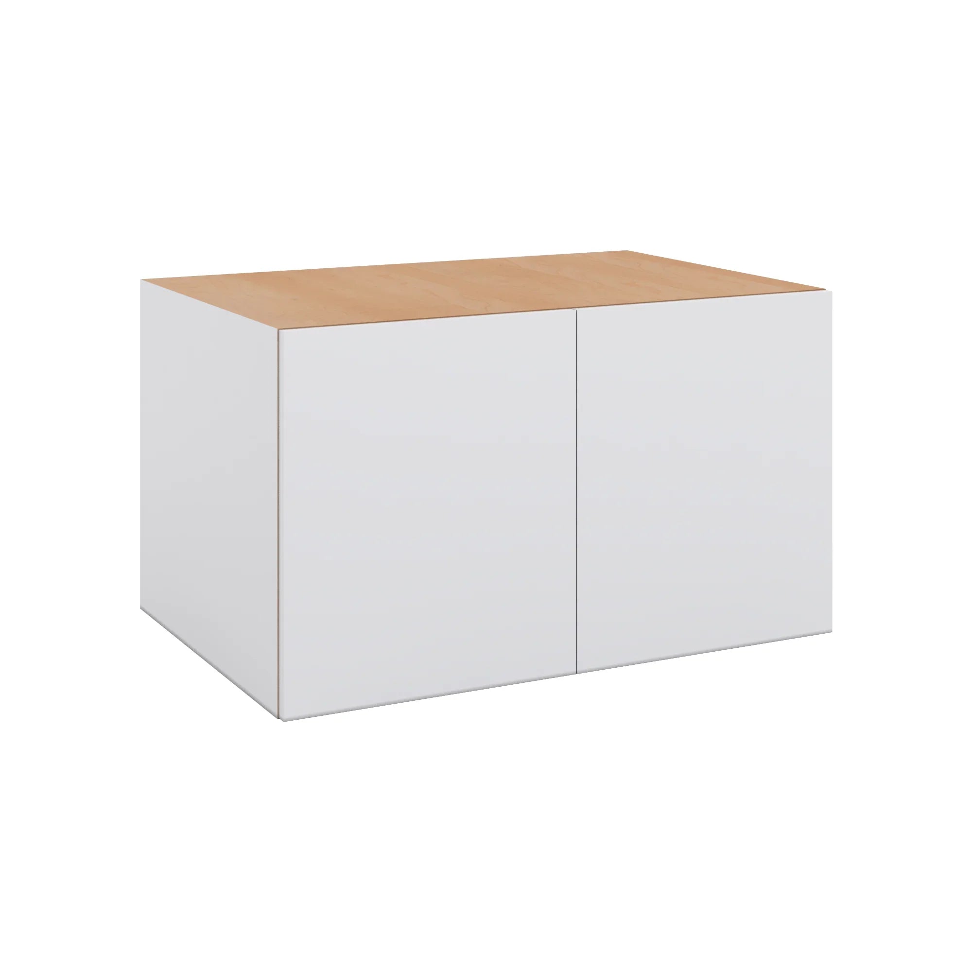 Modernform Cabinet Matte White 36" W X 21" H X 24" D Double Door Wall Cabinet