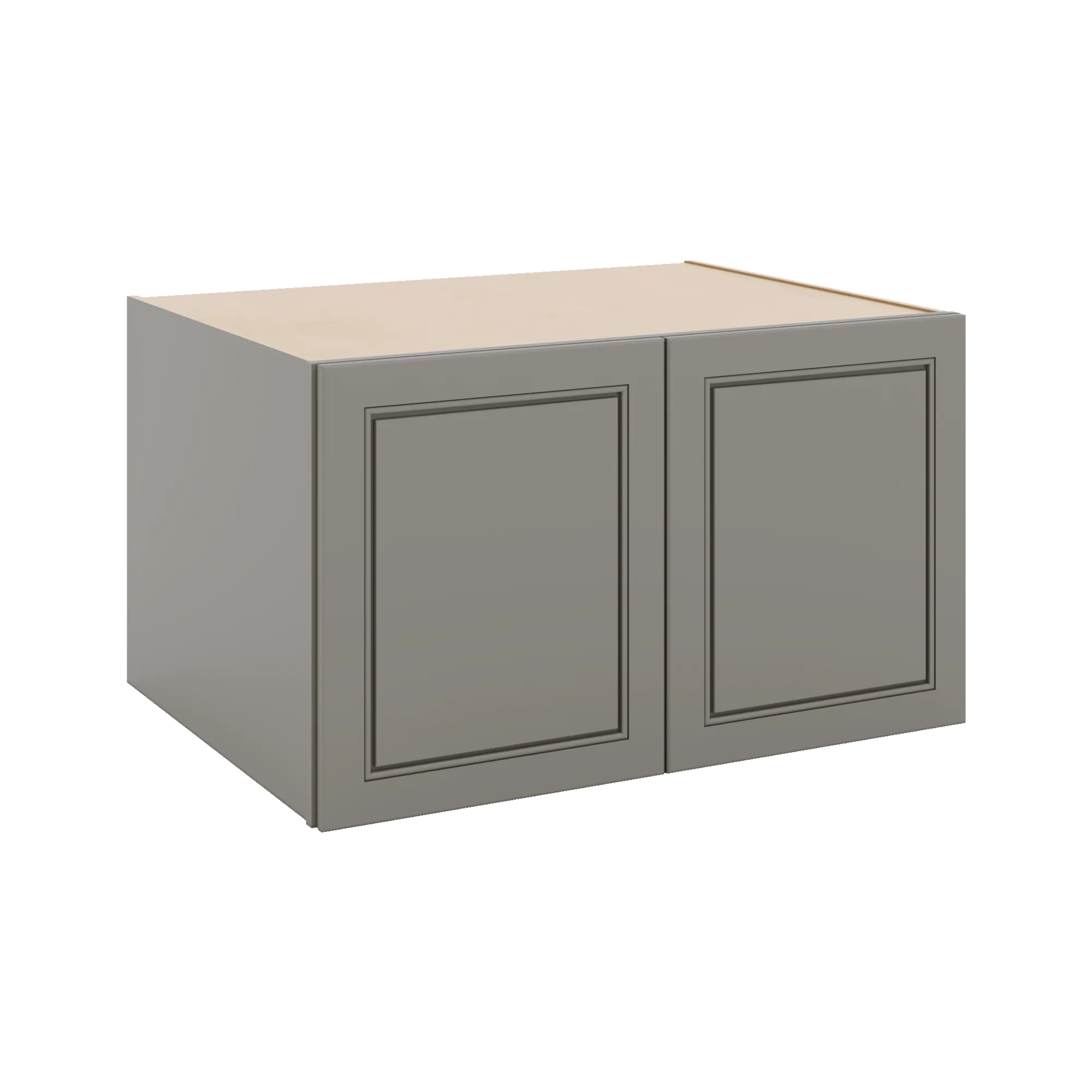 J&K Greige K3 Refrigerator Wall Cabinet - 36" W x 21" H x 27" D