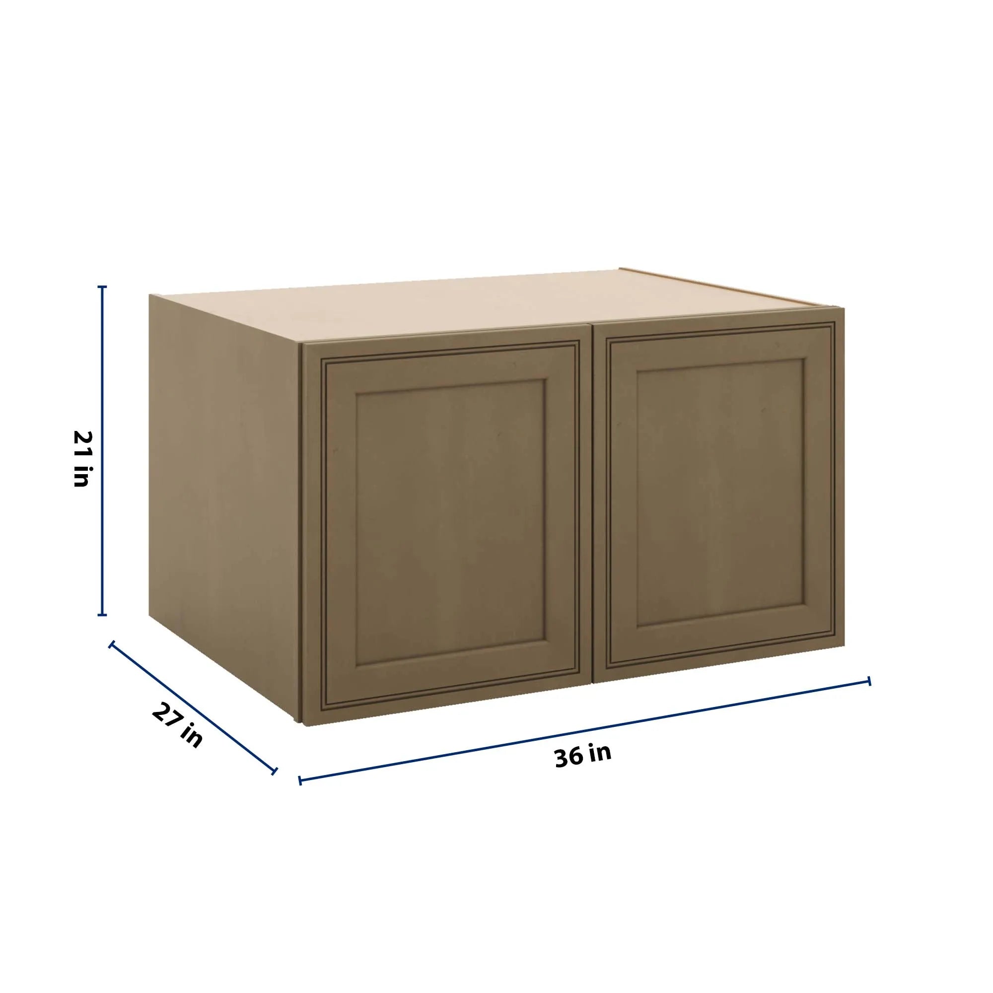 J&K Hazel H8 Refrigerator Wall Cabinet - 36" W x 21" H x 27" D