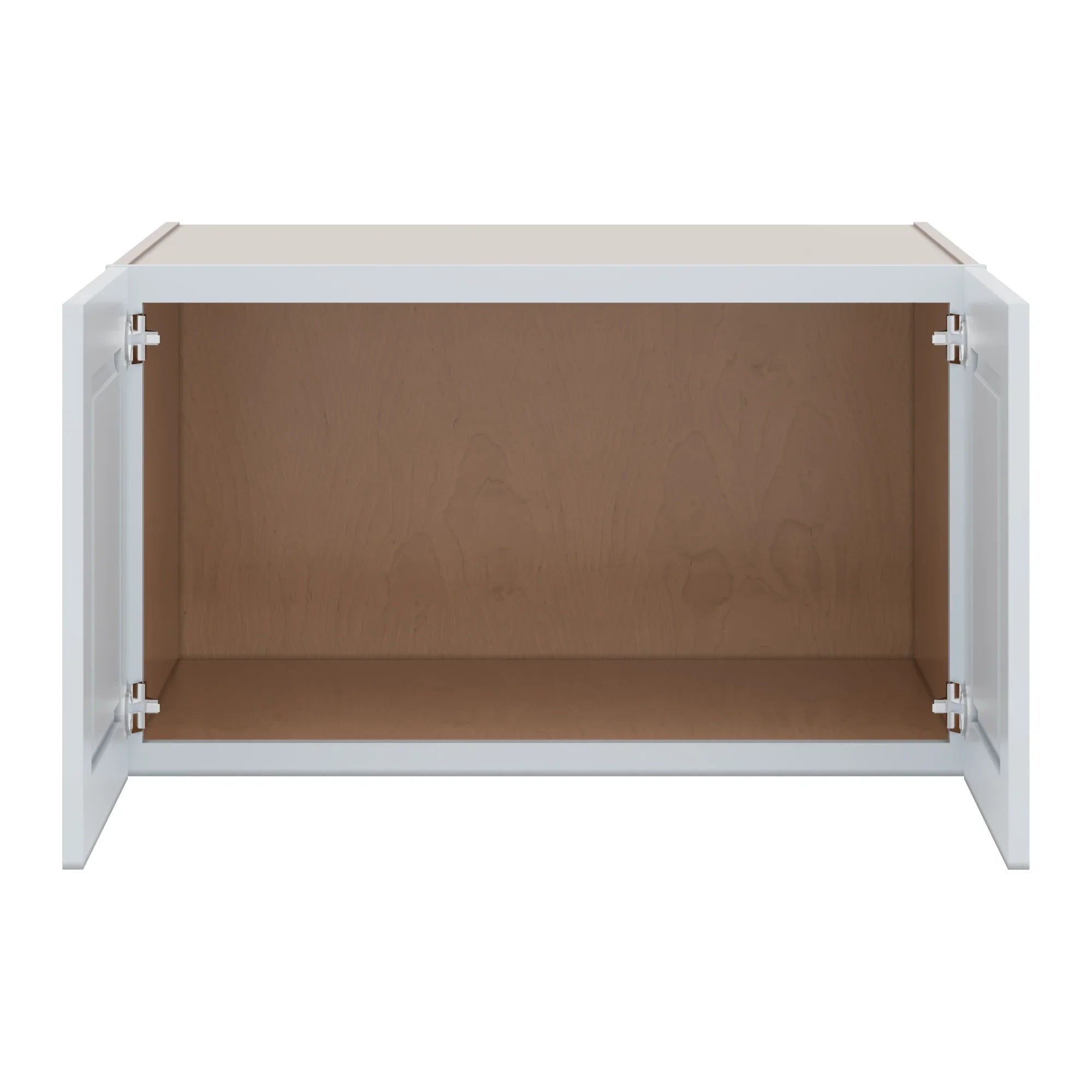 J&K White Shaker S8 Refrigerator Wall Cabinet 36" W x 21" H x 27" D