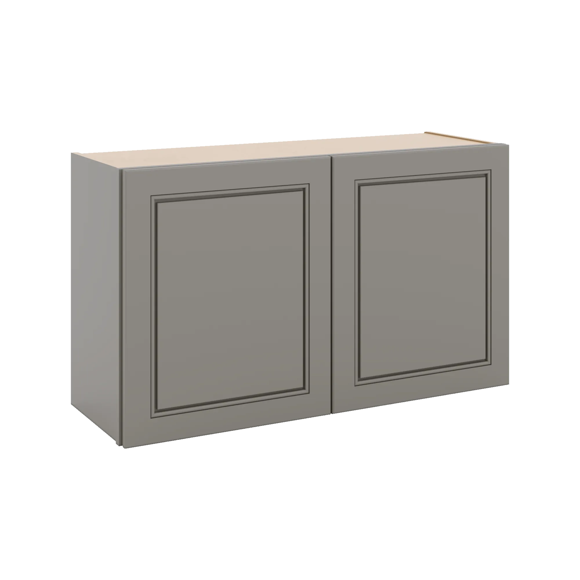 J&K Greige K3 Double Door Wall Cabinet - 36" W x 21" H