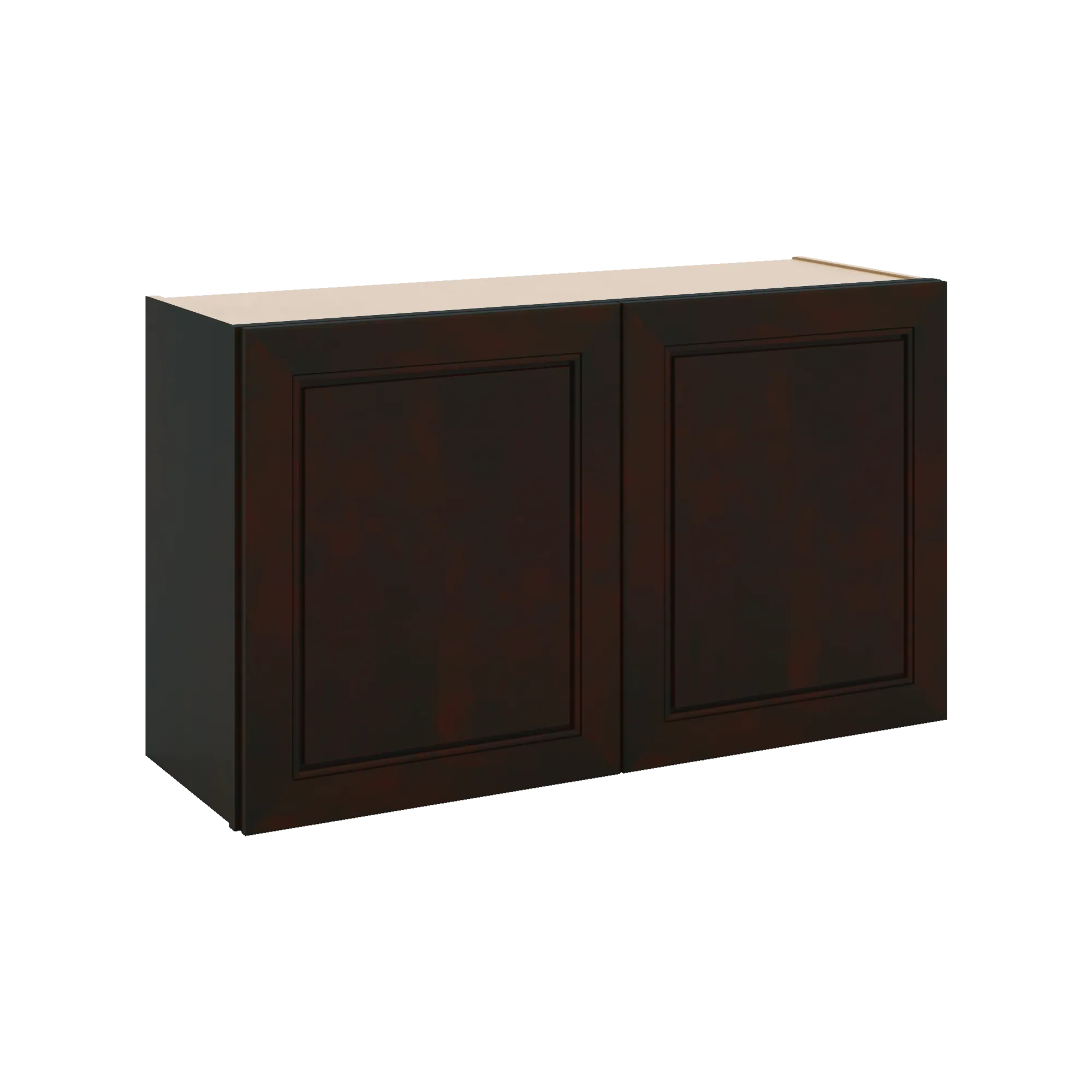 J&K Espresso K8 Double Door Wall Cabinet - 36" W x 21" H