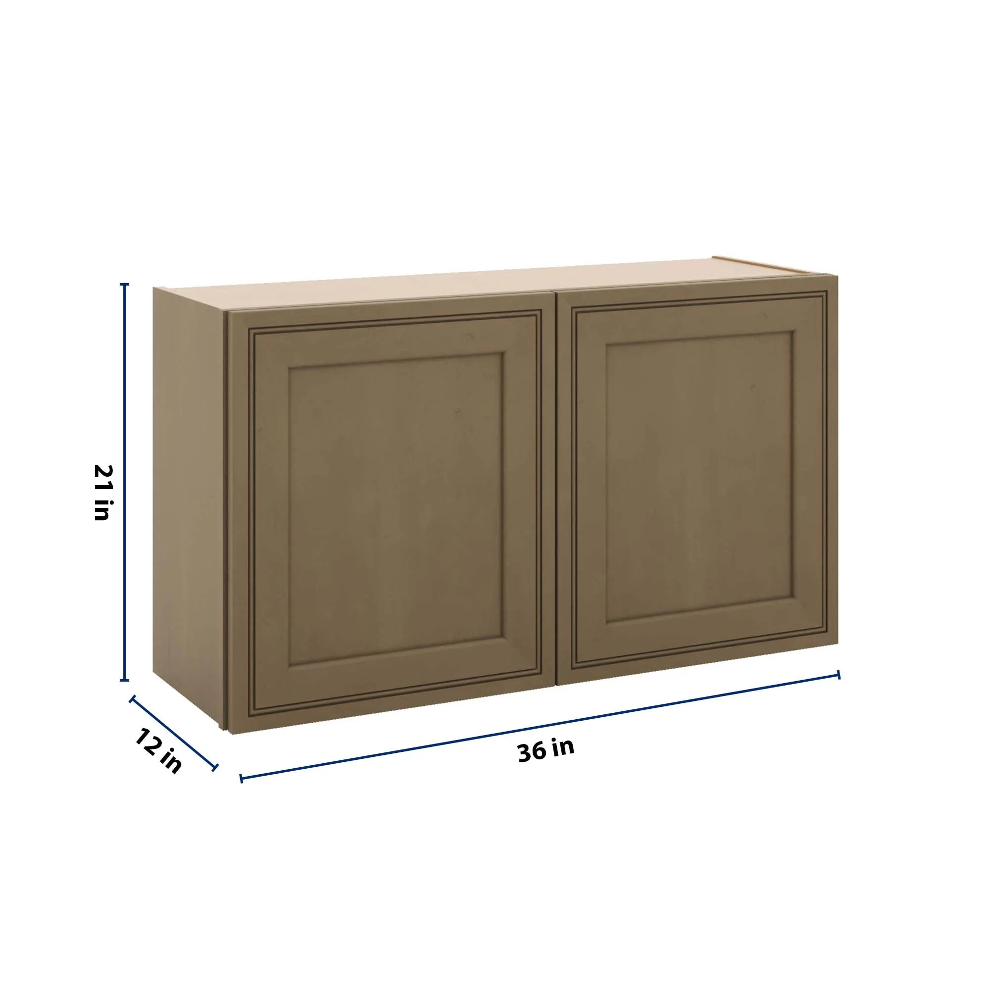 J&K Hazel H8 Double Door Wall Cabinet - 36" W x 21" H