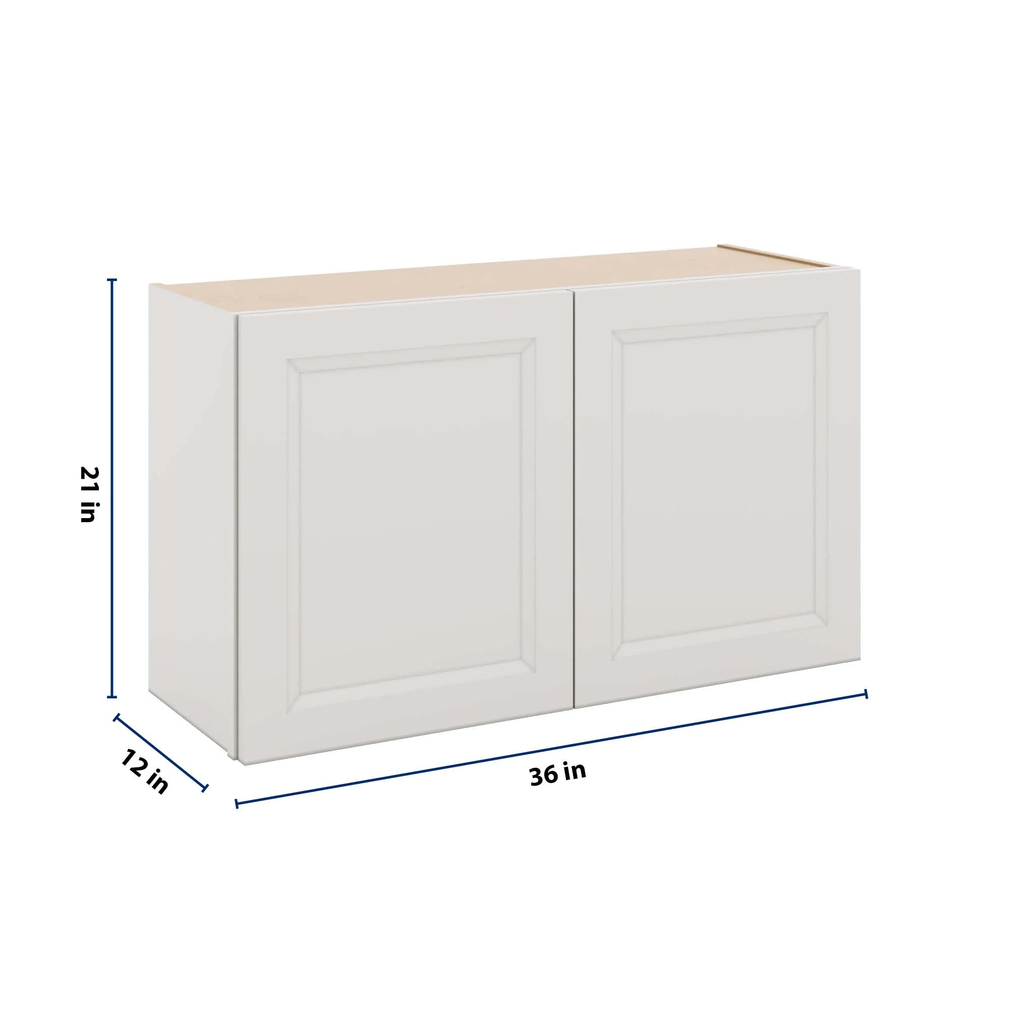 J&K Pure B5 Double Door Wall Cabinet - 36" W x 21" H