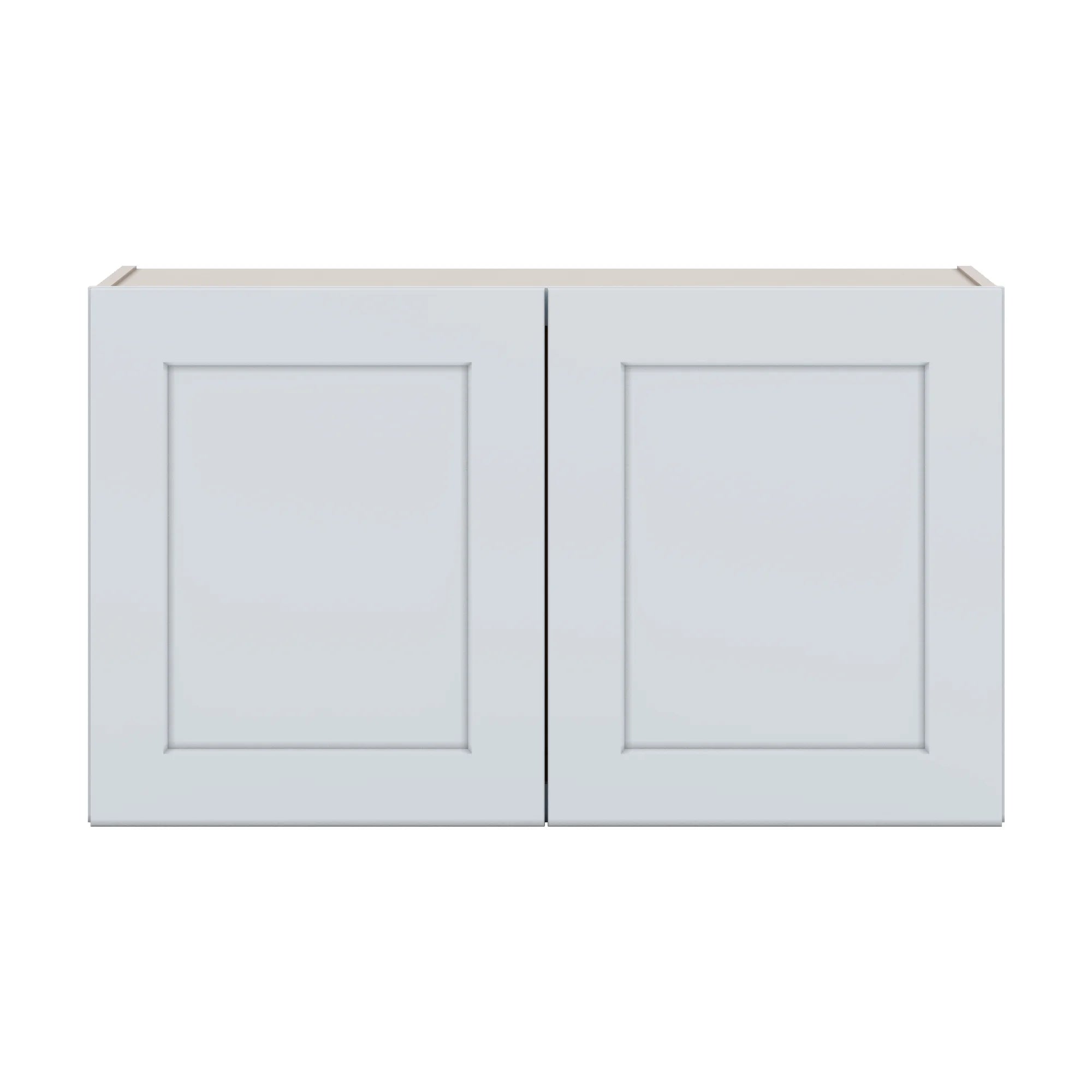 J&K White Shaker S8 Double Door Wall Cabinet 36" W x 21" H