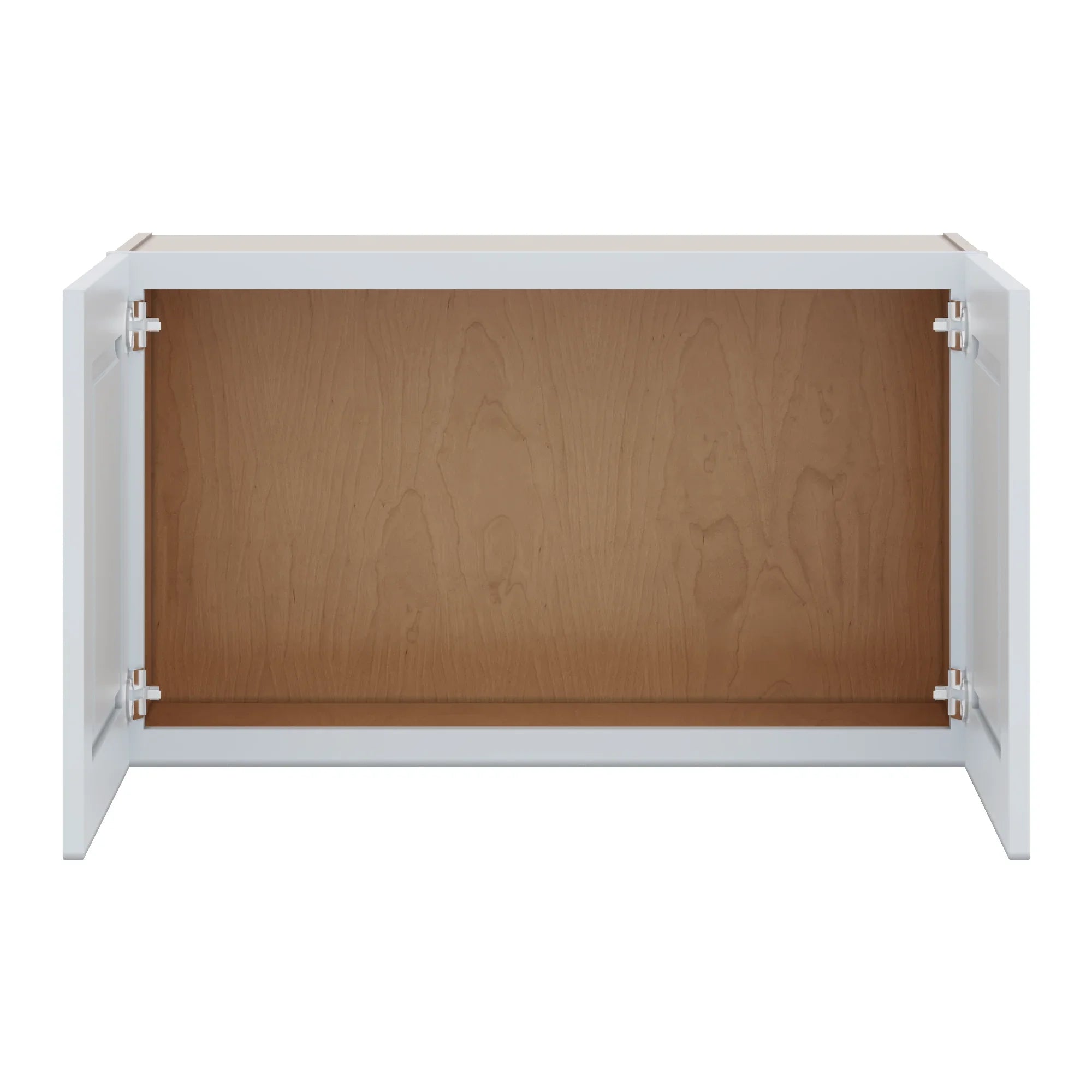J&K White Shaker S8 Double Door Wall Cabinet 36" W x 21" H
