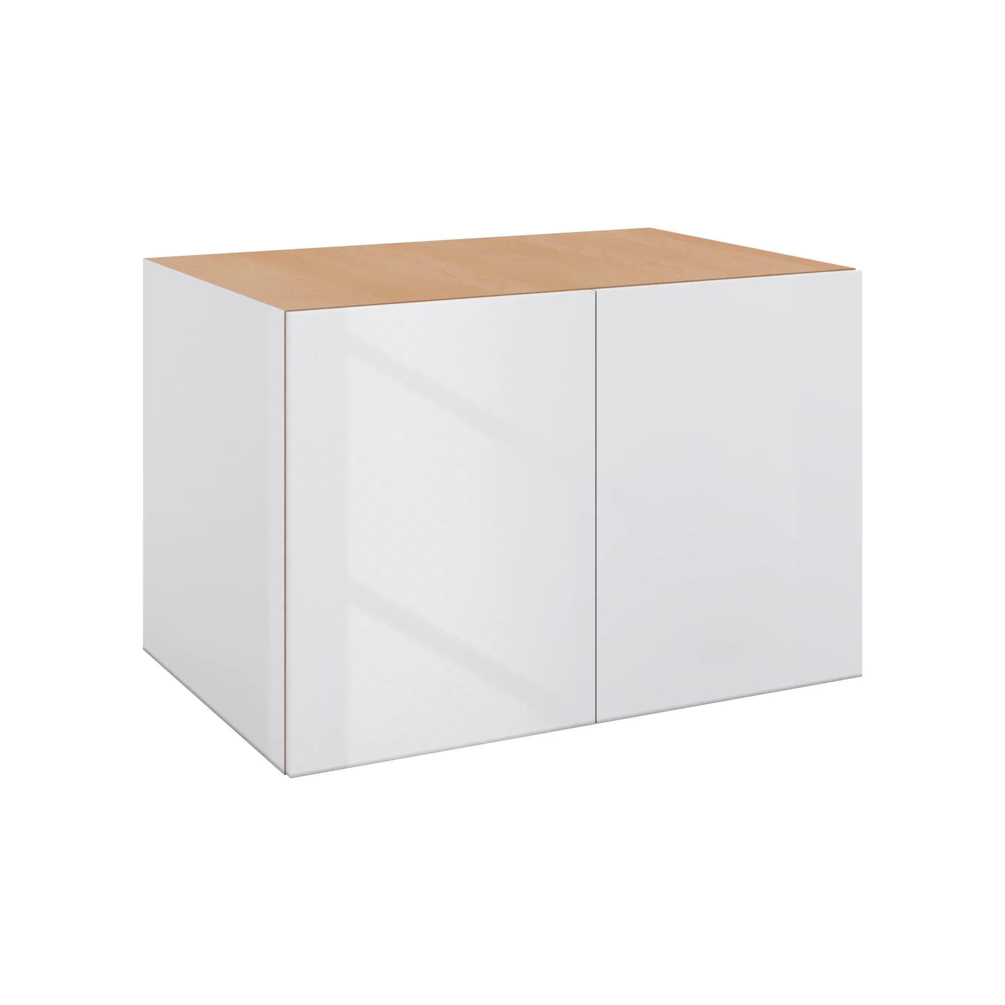 Modernform Cabinet Gloss White 36" W X 24" H X 24" D Double Door Wall Cabinet